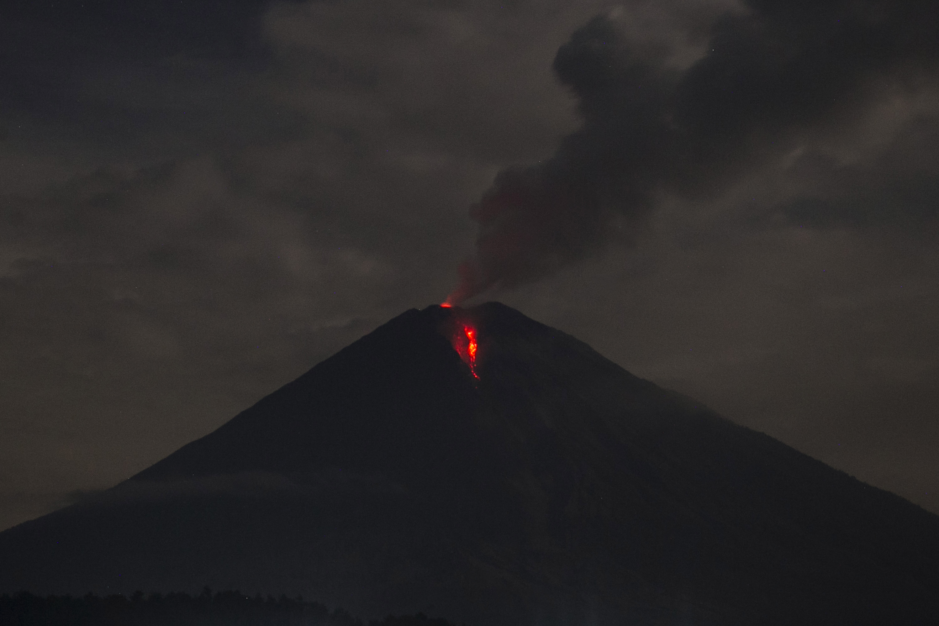 Semeru Volcano eruption aftermath in Lumajang