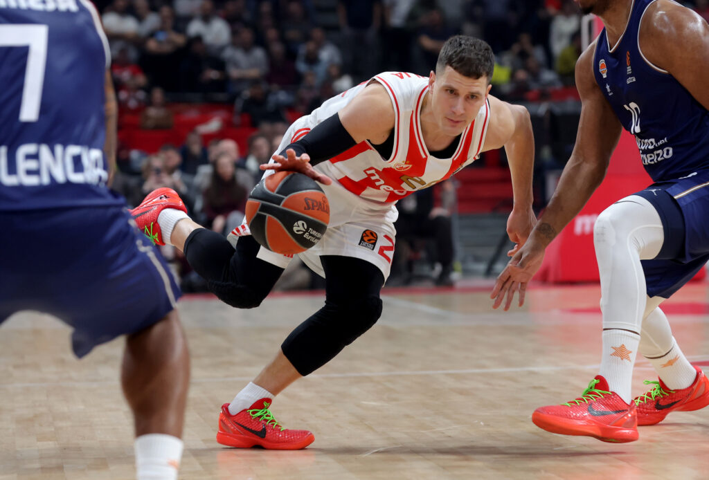 Regular season round 24 Euroleague basketball match between Crvena Zvezda (Red Star) and Valencia in Belgrade, Serbia on Jan. 30, 2024.
photo: Pedja Milosavljevic/STARSPORT