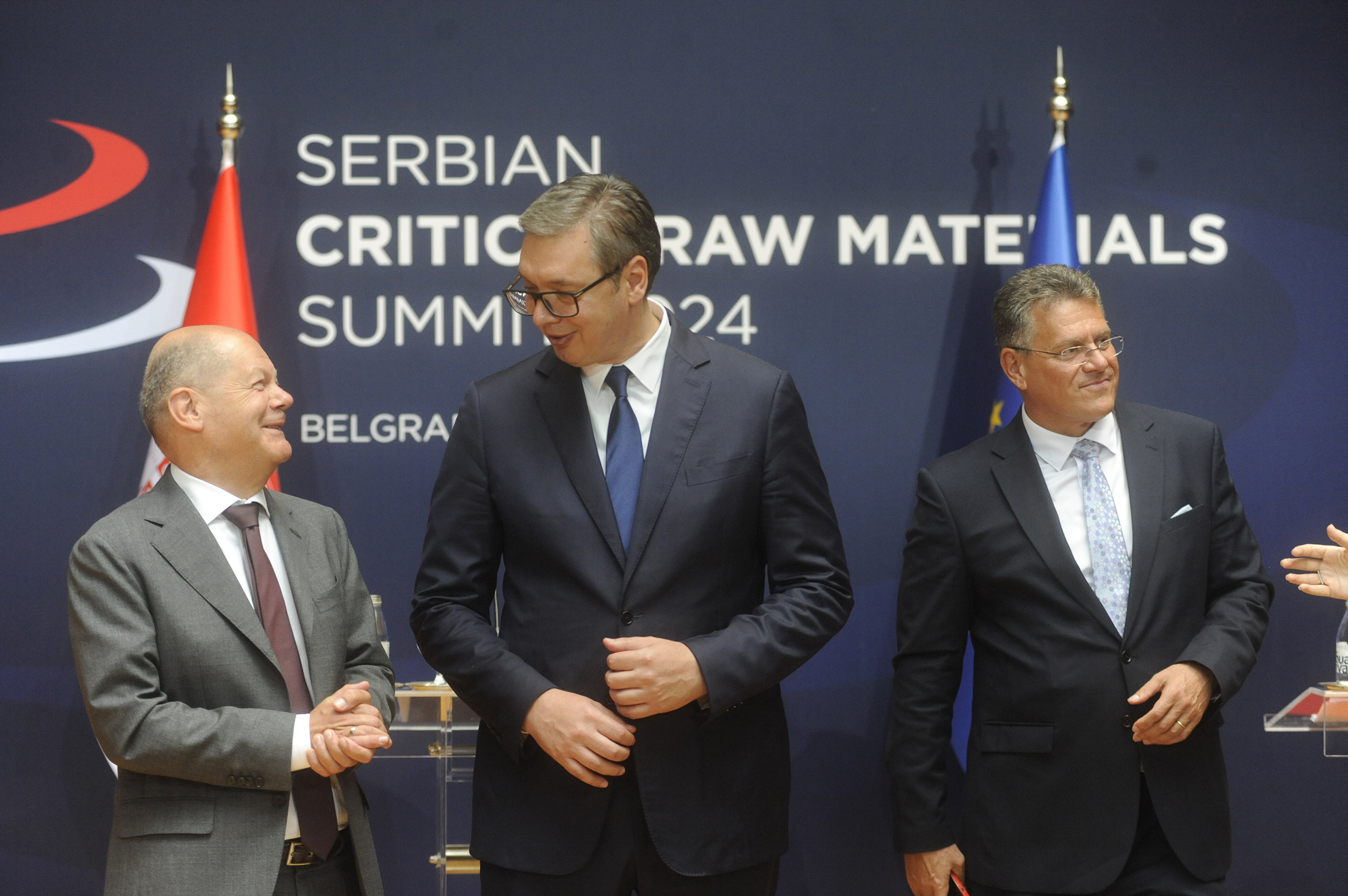 The Summit on Critical Raw Materials is being held in the Palace of Serbia in Belgrade.U Beogradu u Palati Srbija odrzava se Samit o kriticnim sirovinama.