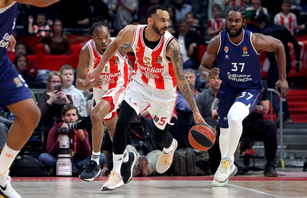 Regular season round 24 Euroleague basketball match between Crvena Zvezda (Red Star) and Valencia in Belgrade, Serbia on Jan. 30, 2024.
photo: Pedja Milosavljevic/STARSPORT
