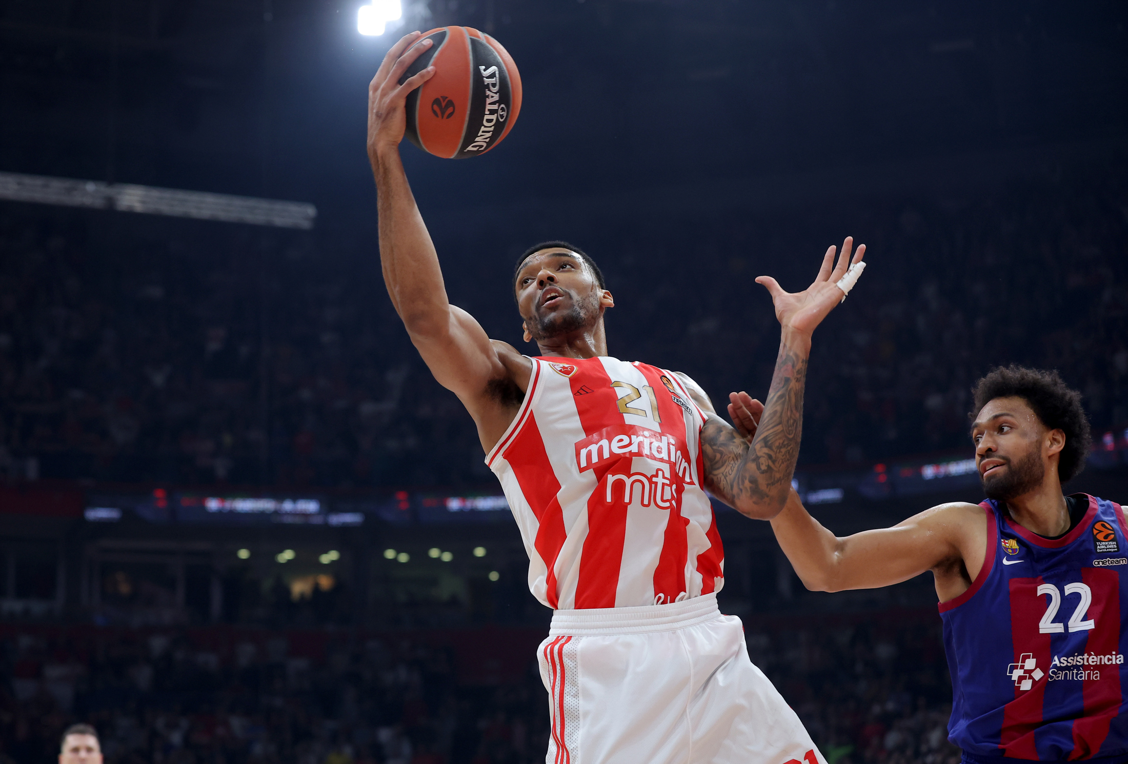 Crvena Zvezda v Barcelona, Euroleague basketball match, regular season, round 25