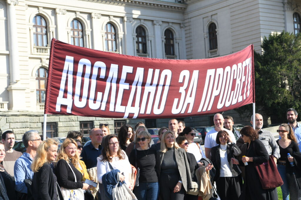 Beograd 01.11.2024  Protest prosvetnih radnika Foto:Amir Hamzagić/Nova.rs