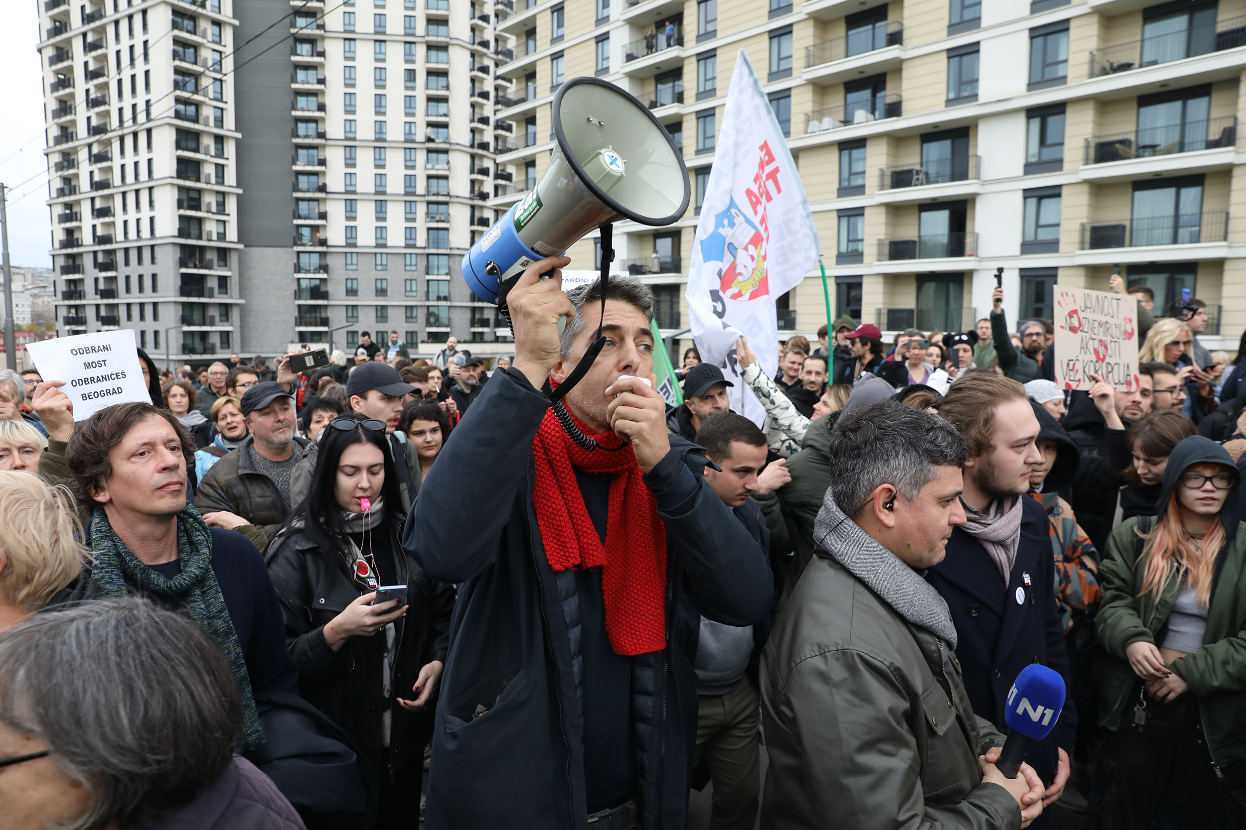 Blokada starog savskog mosta, stari savski most, protest,