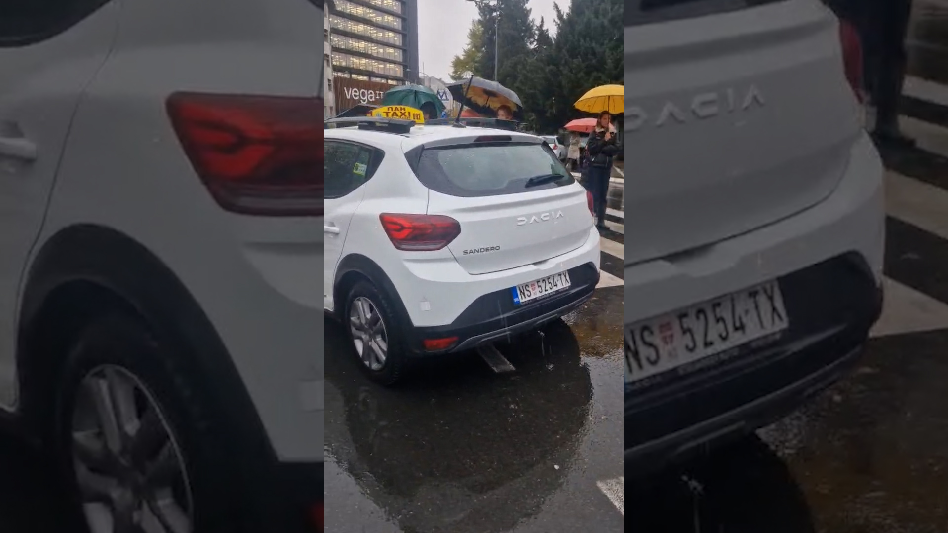 Taksista Pan taksija se zaleteo na građane koji su odavali počast žrtvama