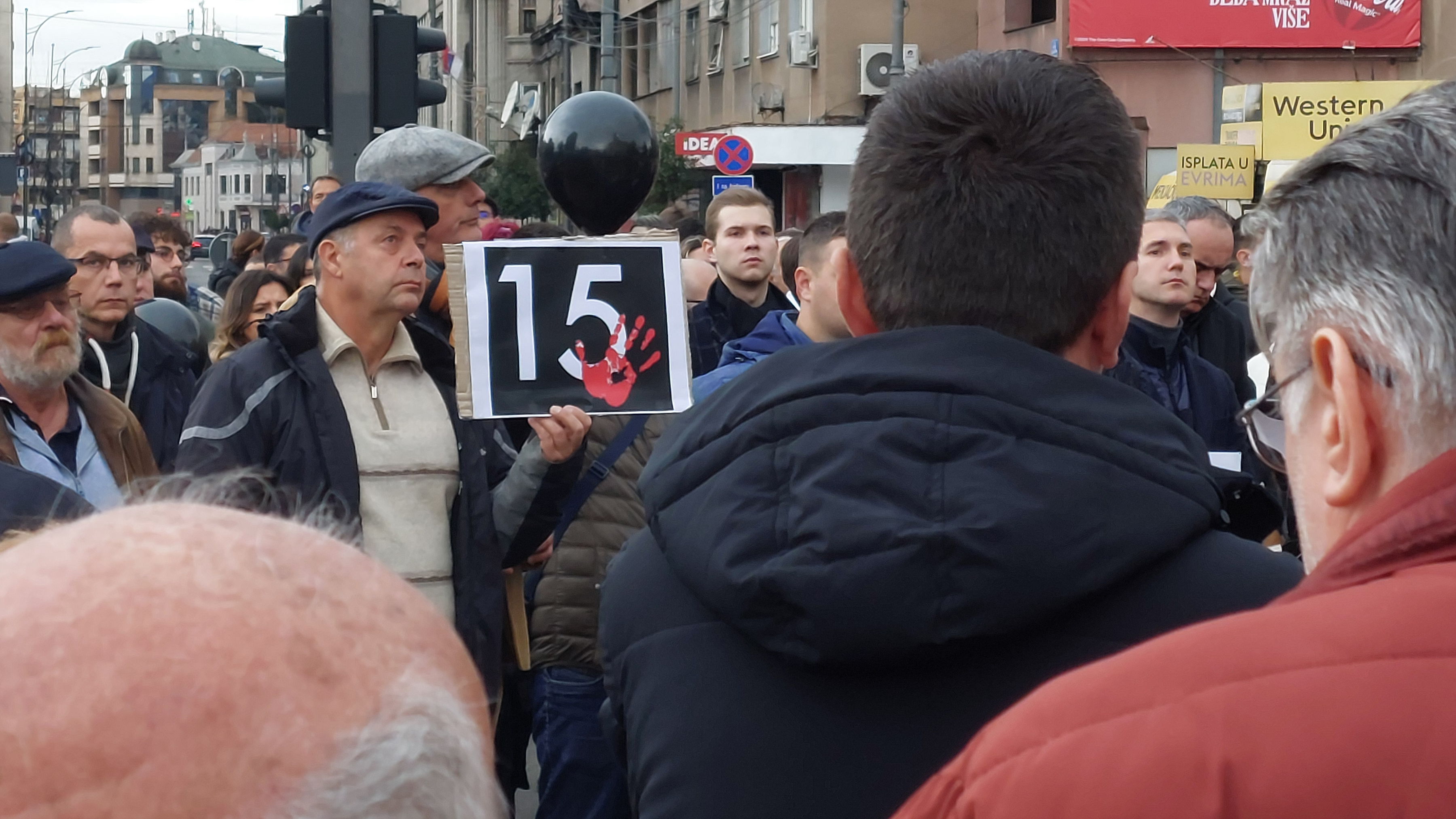 Three weeks after the tragedy at the Novi Sad Railway Station, when a canopy killed 15 people and seriously injured two others, people across Serbia stopped at 11:52 a.