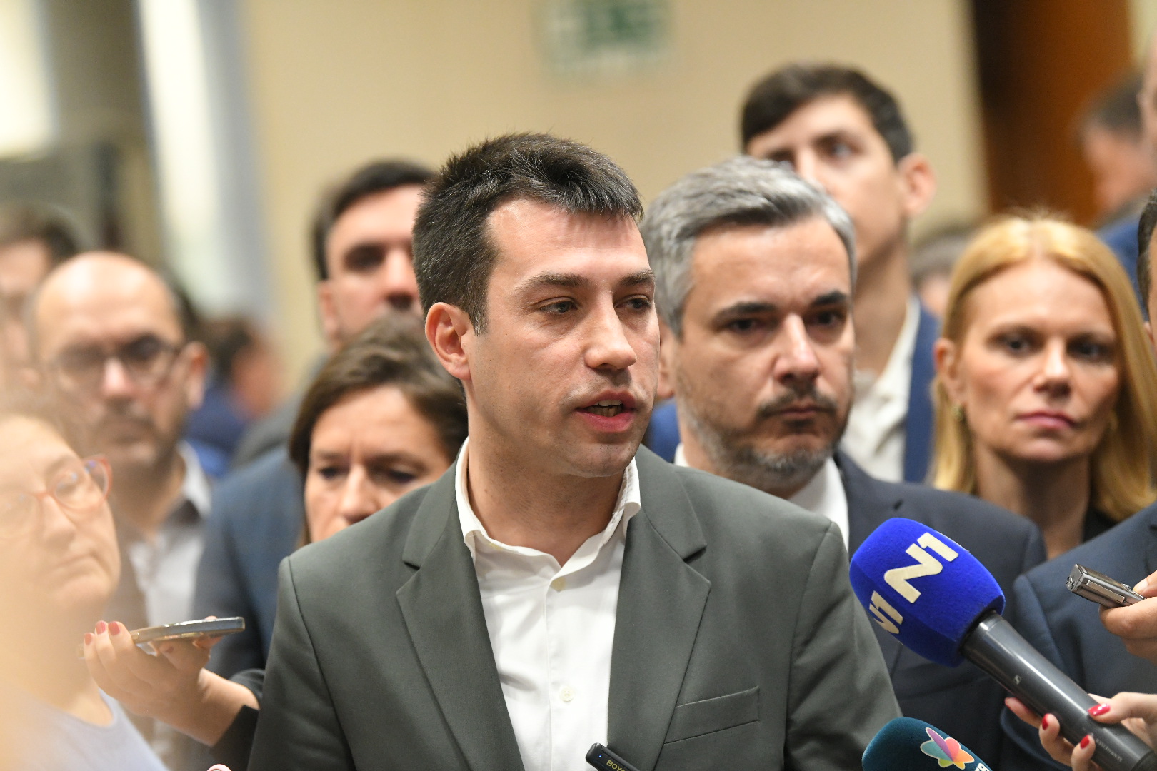 Beograd, 01.03.2024. Gradska skupština, Sednica skupštine grada, konferencija za štampu opozicija Foto: Amir Hamzagić/Nova.rs