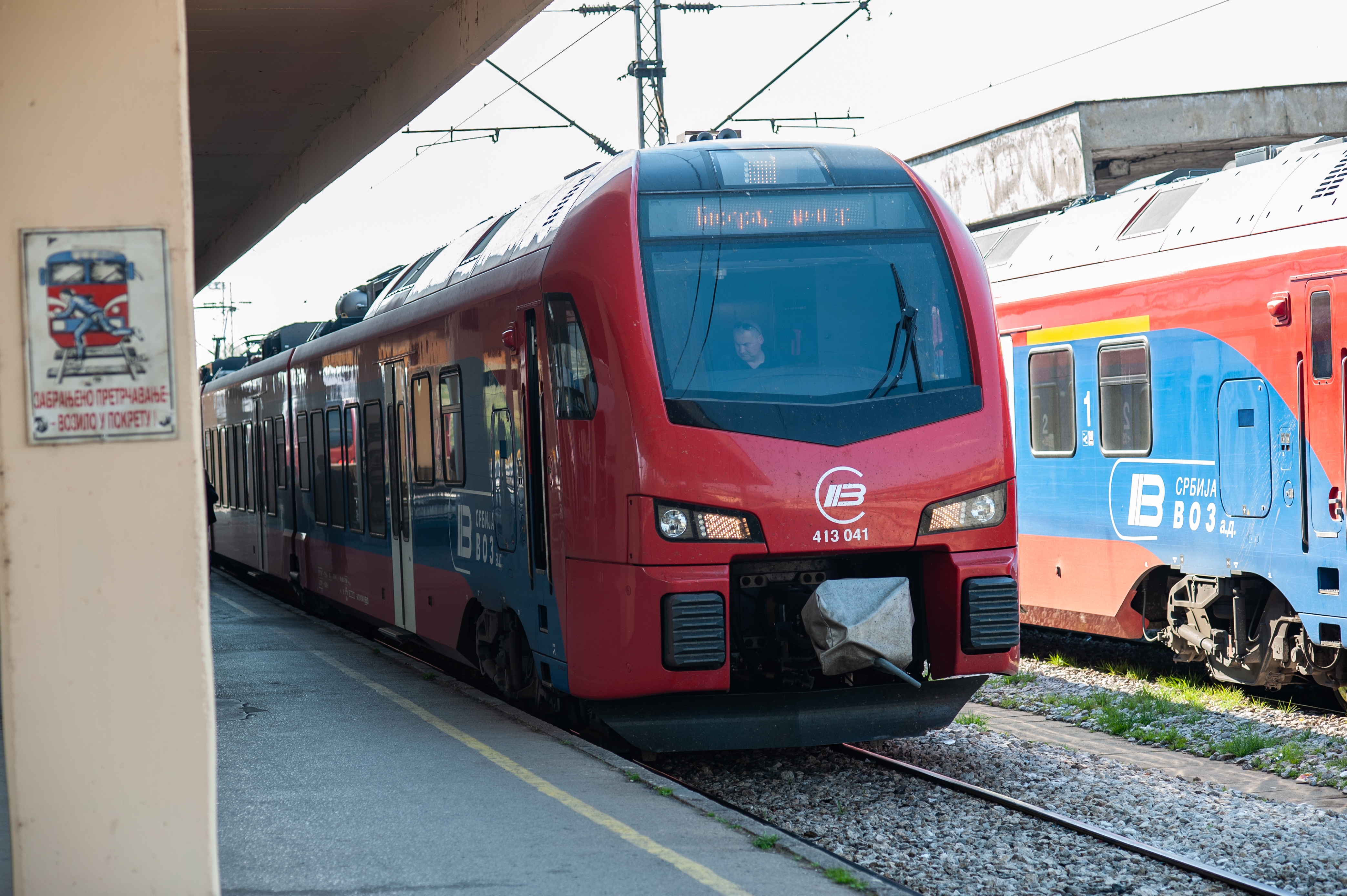 Nis,,Serbia,-,02,02,2021:,Train,Station,Platform,In