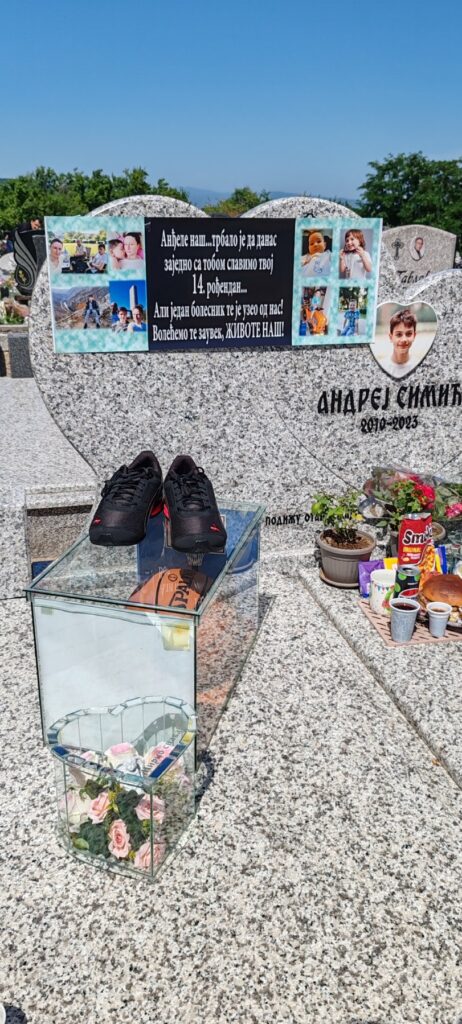 rodjendan ubijenog Andreja Andrej Simić ubijeni mladić groblje porodica i prijatelji