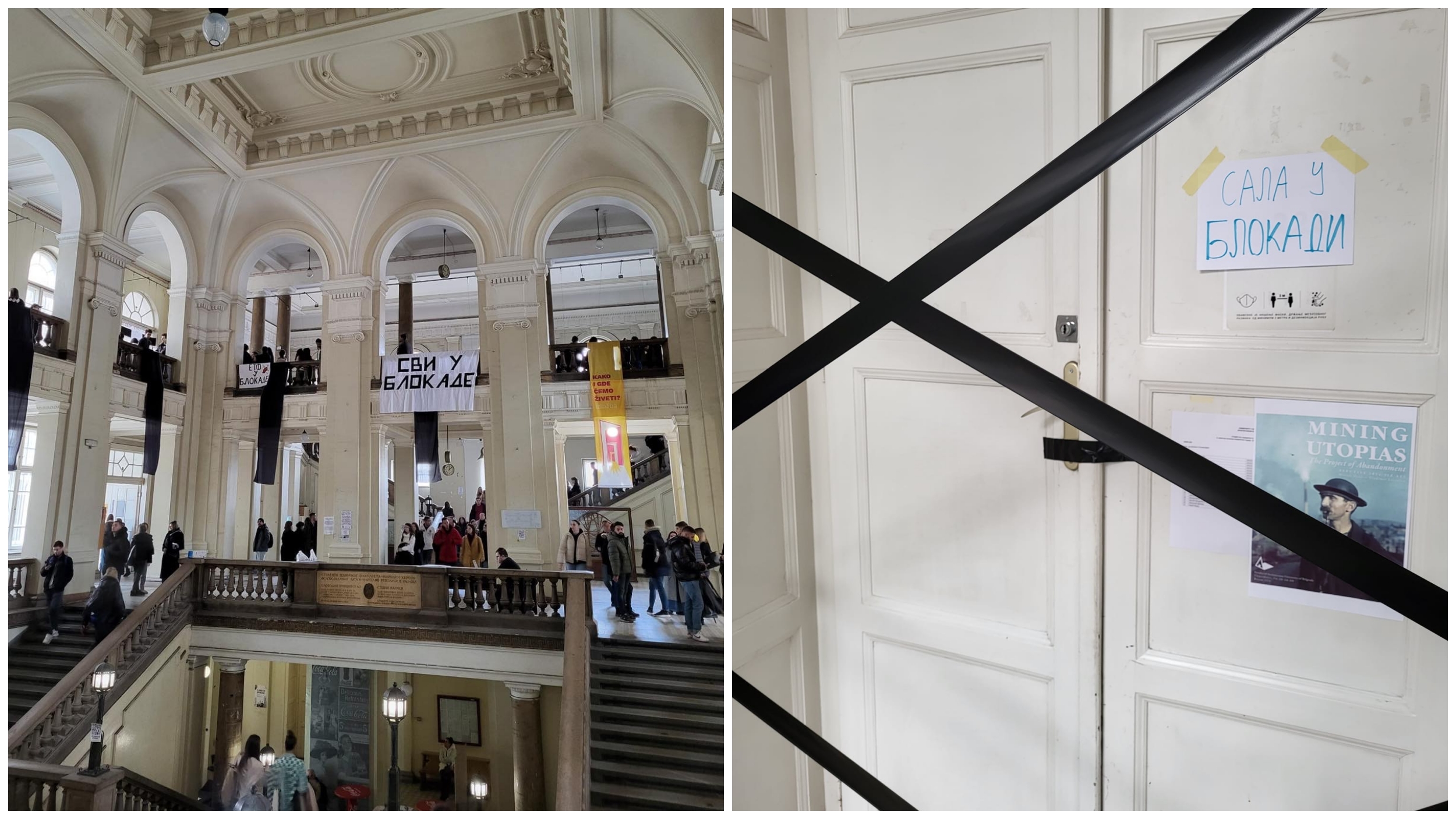 Pravni fakultet, blokada, studenti