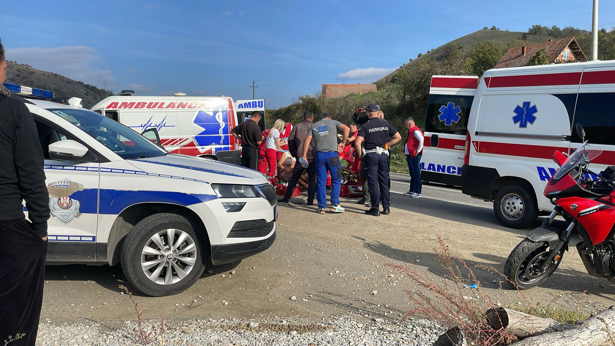 TEŠKA SAOBRAĆAJNA NESREĆA sa traktorom u Novom Pazaru