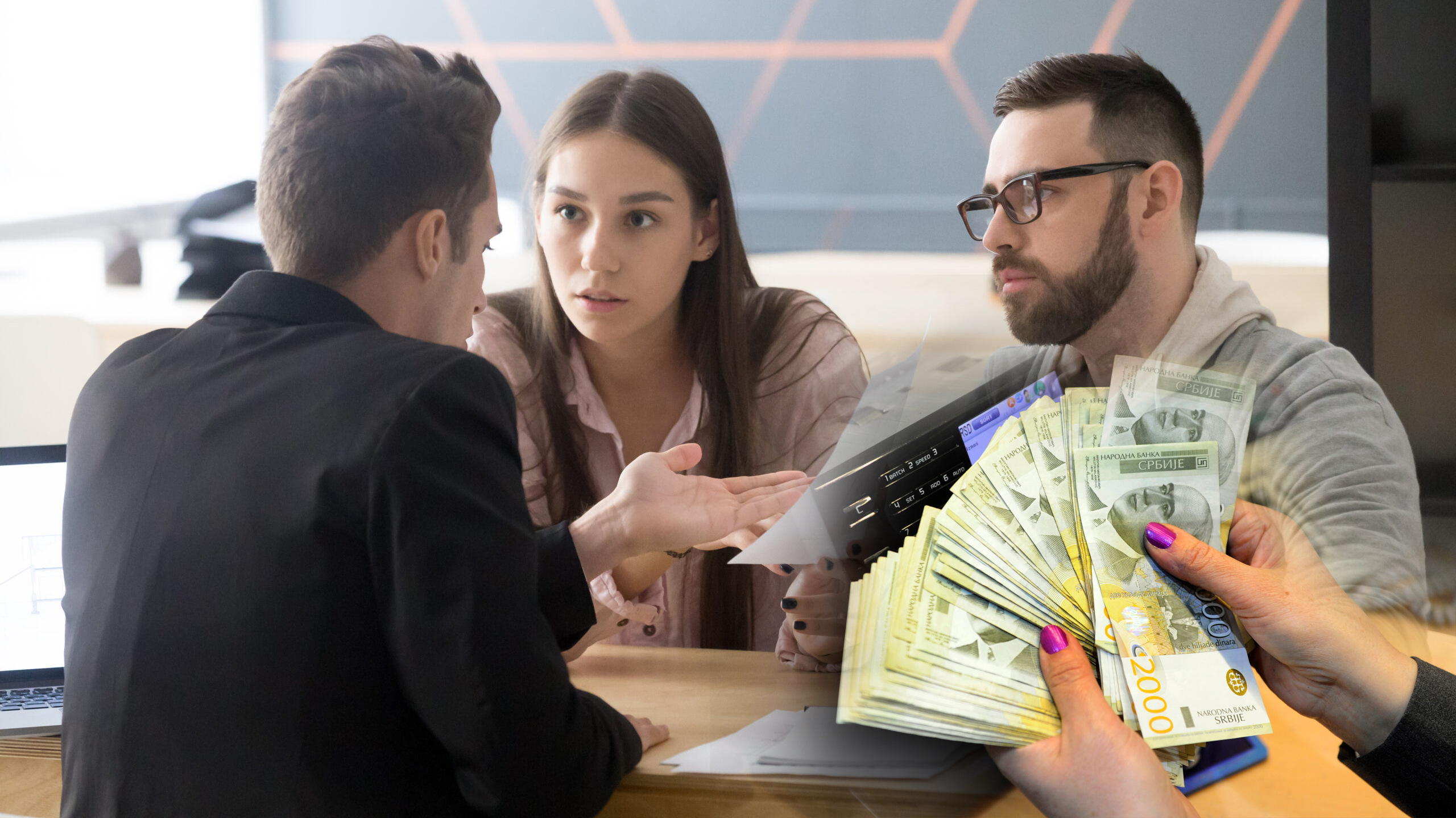 Angry,Millennial,Couple,Complaining,Having,Claims,About,Bad,Contract,Terms