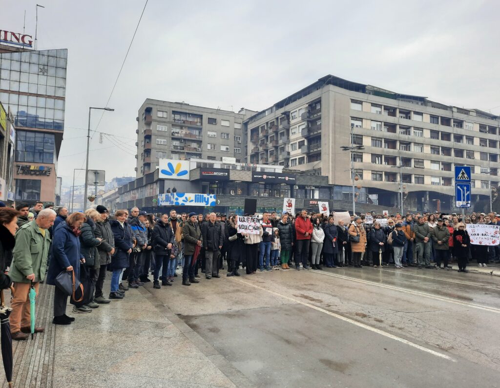 Užice 20.12.2024. Akcija Zastani Srbijo, 15 minuta, blokada, studenti Foto: Slavica Panić/Nova.rs