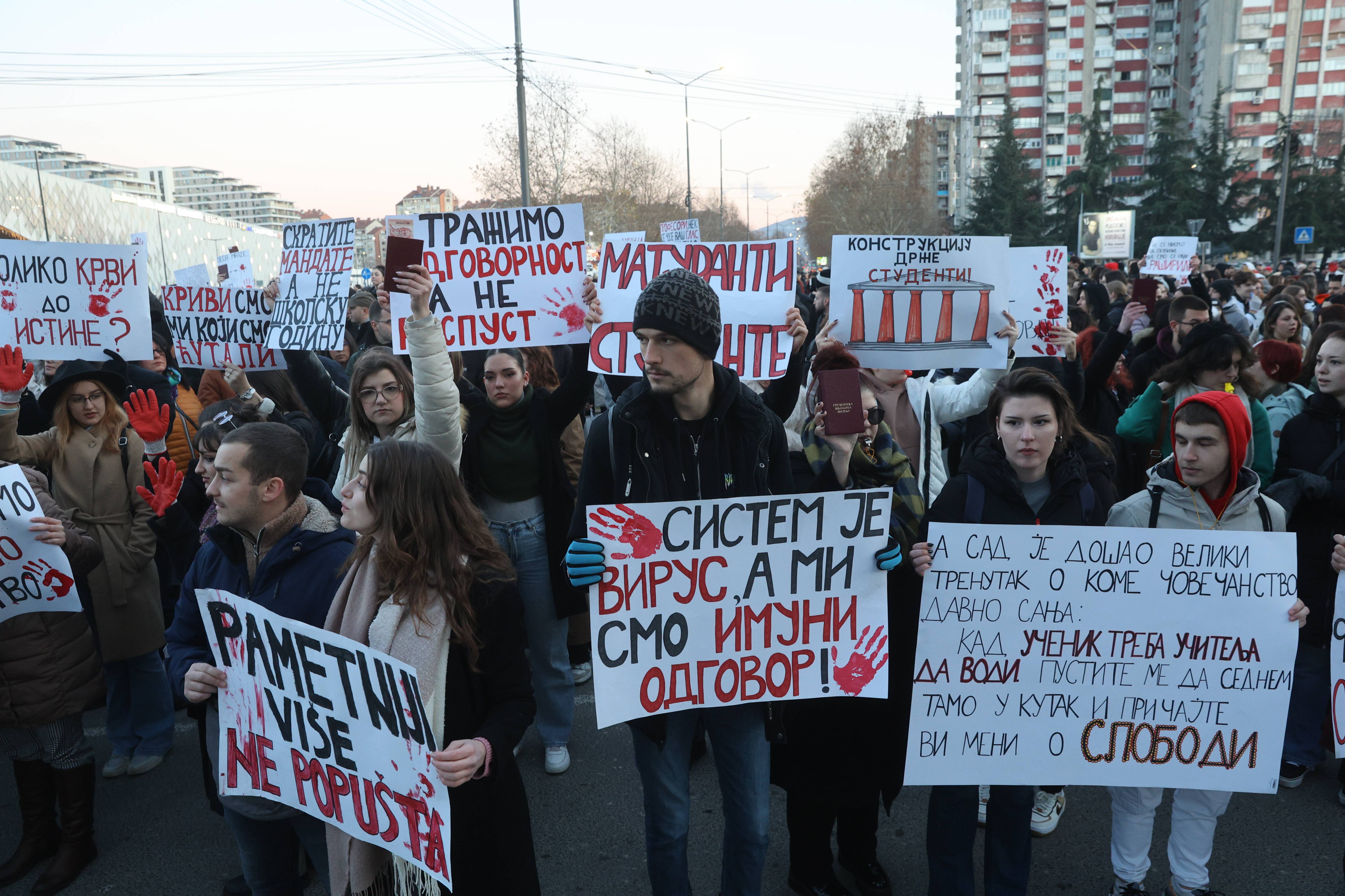 PROTEST STUDENATA I UCENIKA U NISU