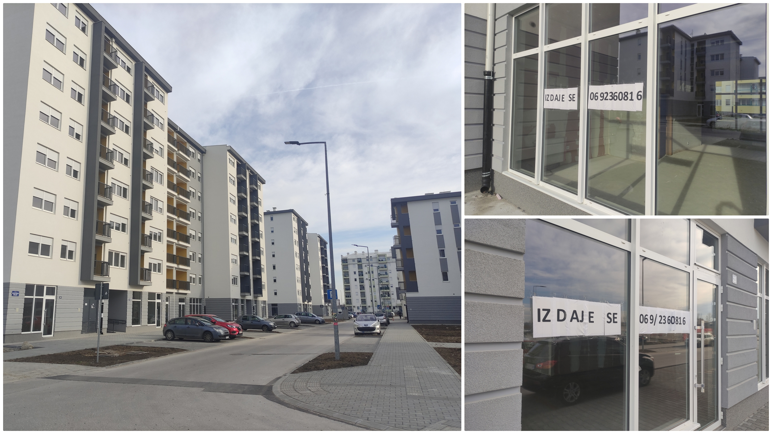 novi sad 14.02.2024 zavrsene zgrade u naselju Jugovićevo za snage bezbednosti U prizemlju zgrada su lokali koji su prodati pre godinu i po, dok stanove koji su odavno gotovi još uvek ne daju bezbednjacima