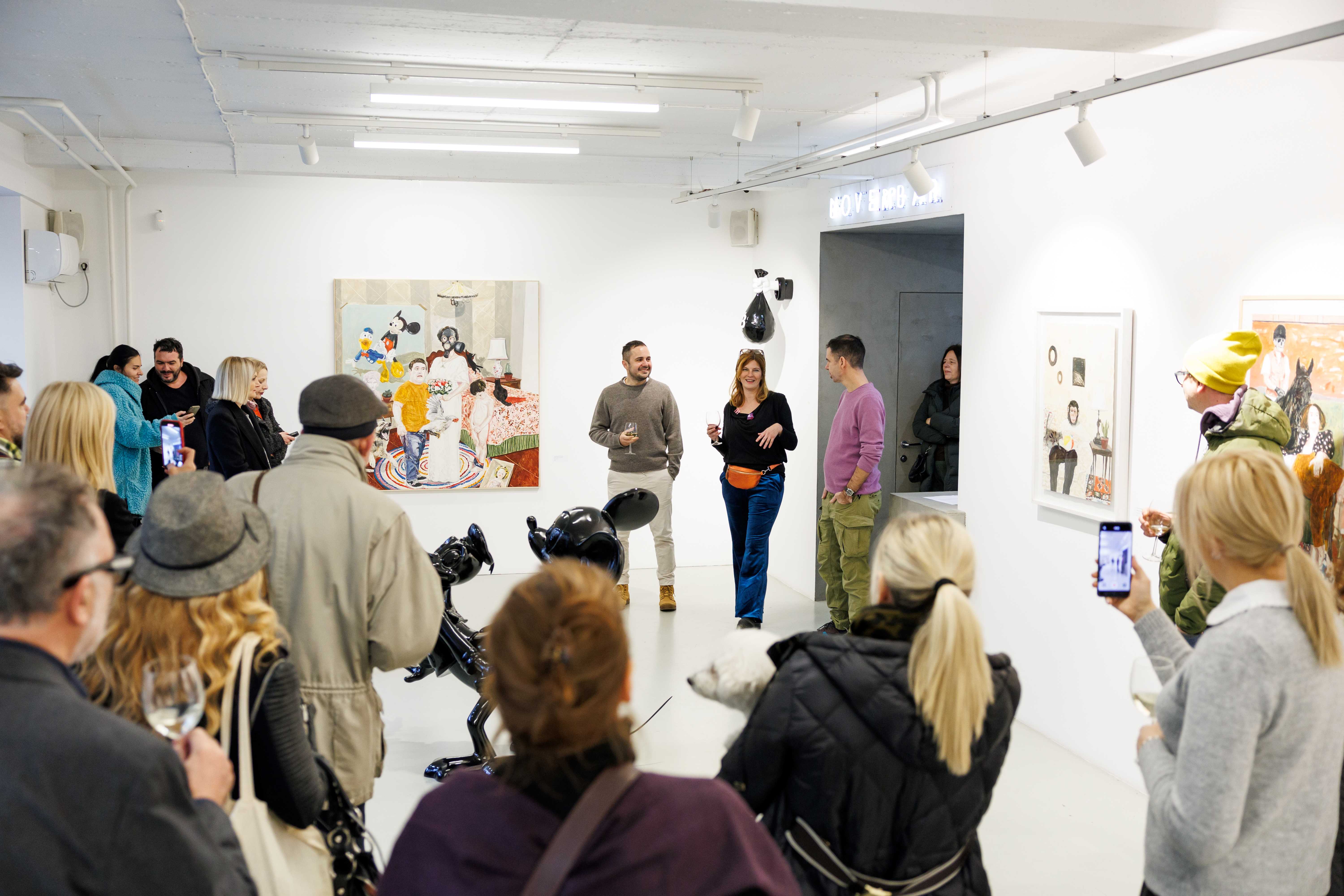 Galerija Novembar, izložba Milorada Stajčića i Mirze Čizmića Foto: Marijana Janković