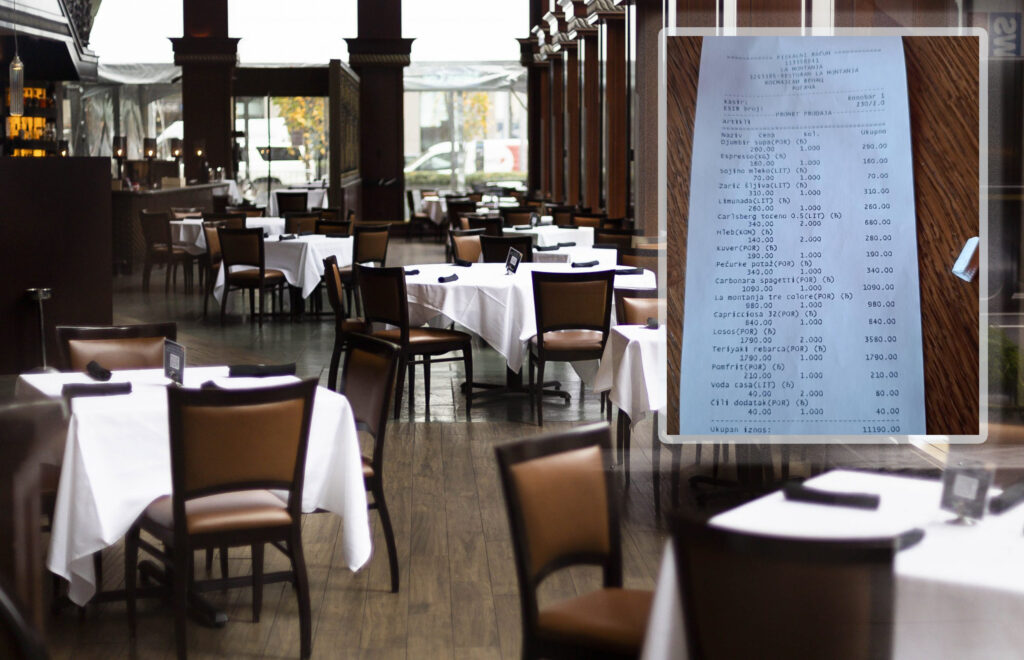 Restoran zeni naplatili čašu vode “Cao, restoran na kosmaju, pogledajte predzadnji red, casu vode naplacuju. U pitanju je klasicna cesmovaca, da ne bude zabune.”