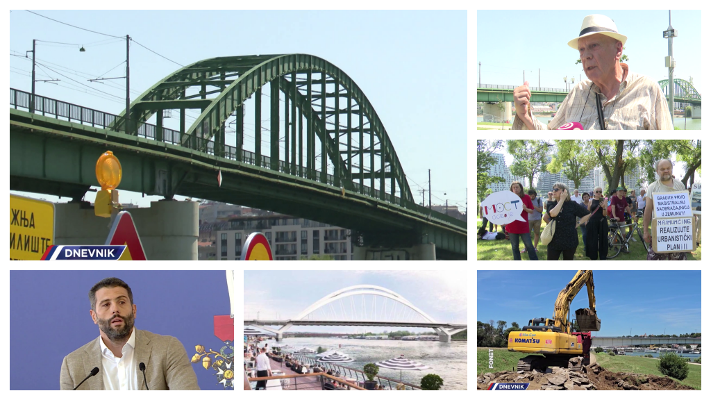 Stigli i bageri za rušenje starog Savskog mosta - i građani koji su protiv