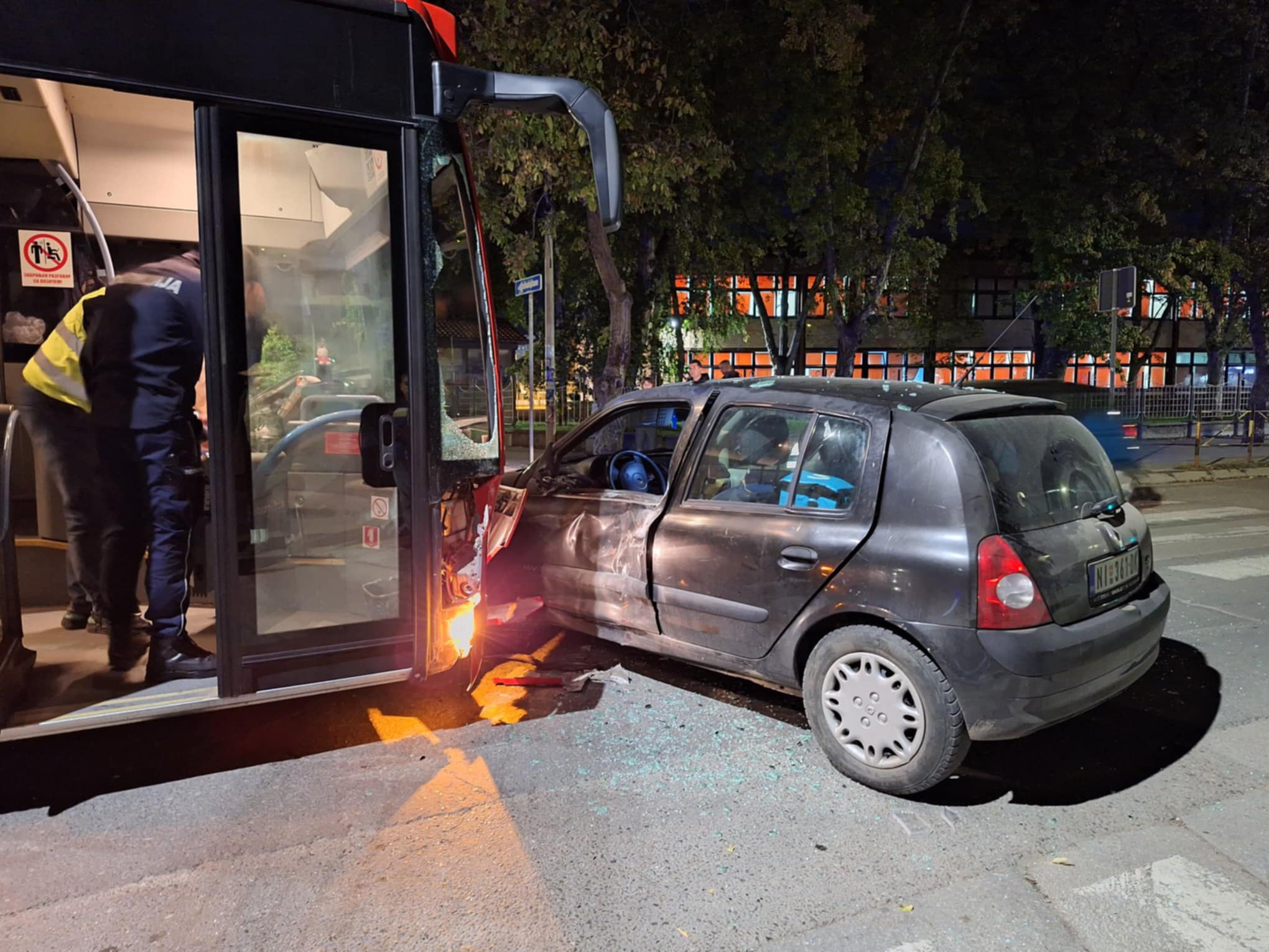 sudar vozila i autobusa u Nišu