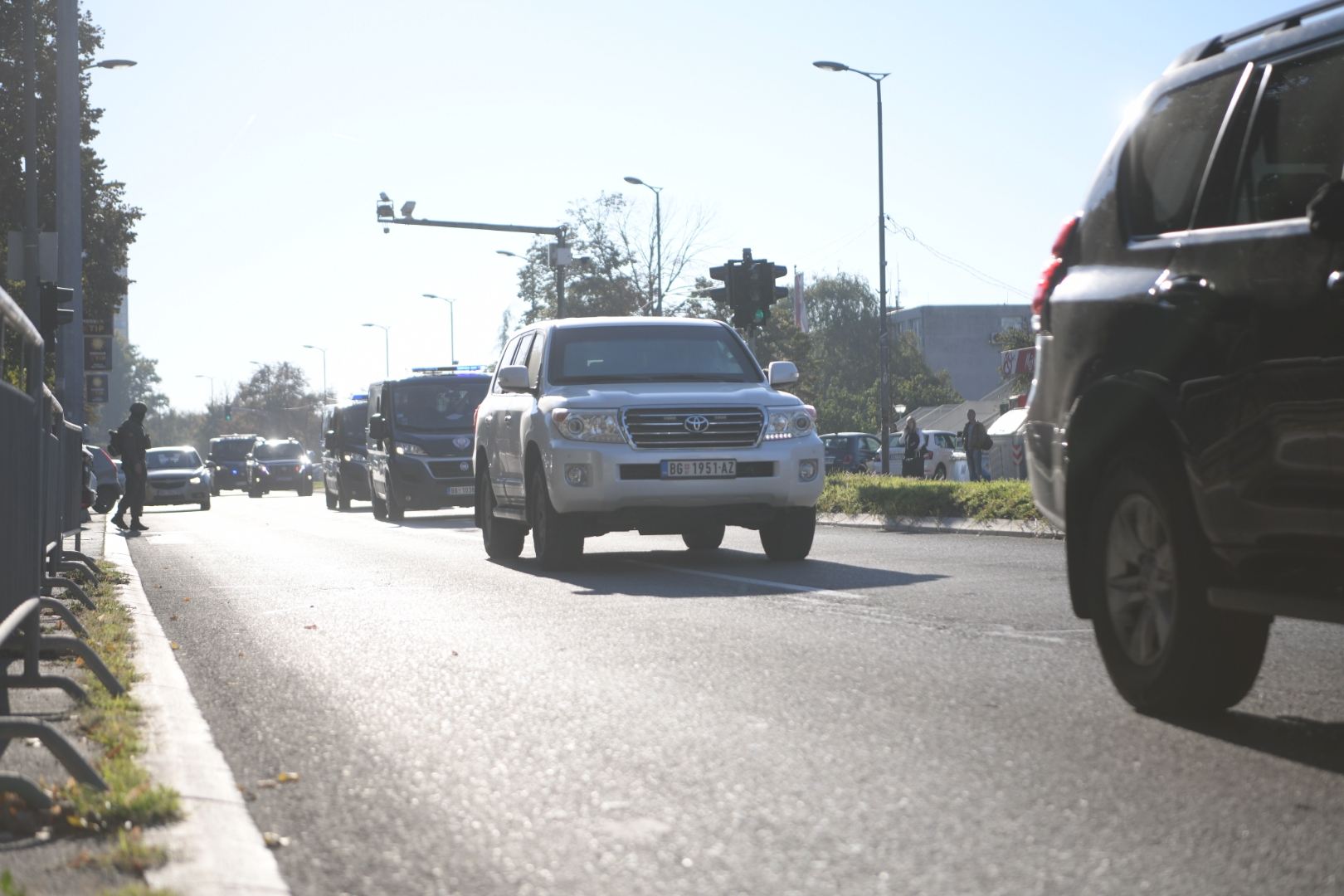 Beograd, 17.10.2022. Ustanička, Specijalni sud, Veljko Belivuk suđenje, Velja Nevolja, Marko Miljković, policija kolona Foto: Dragan Mujan/Nova.rs