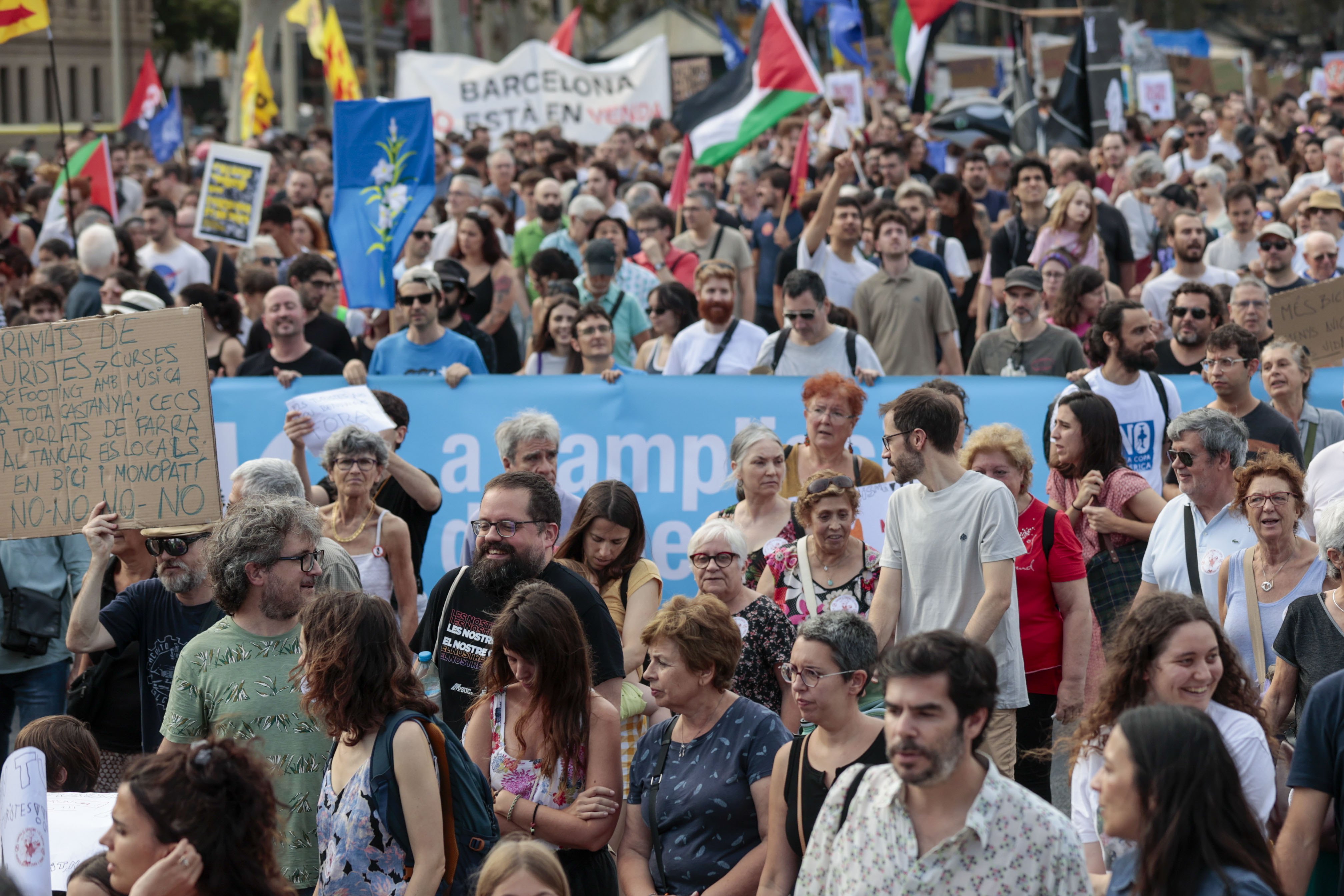 Anti-tourism protest in Barcelona
