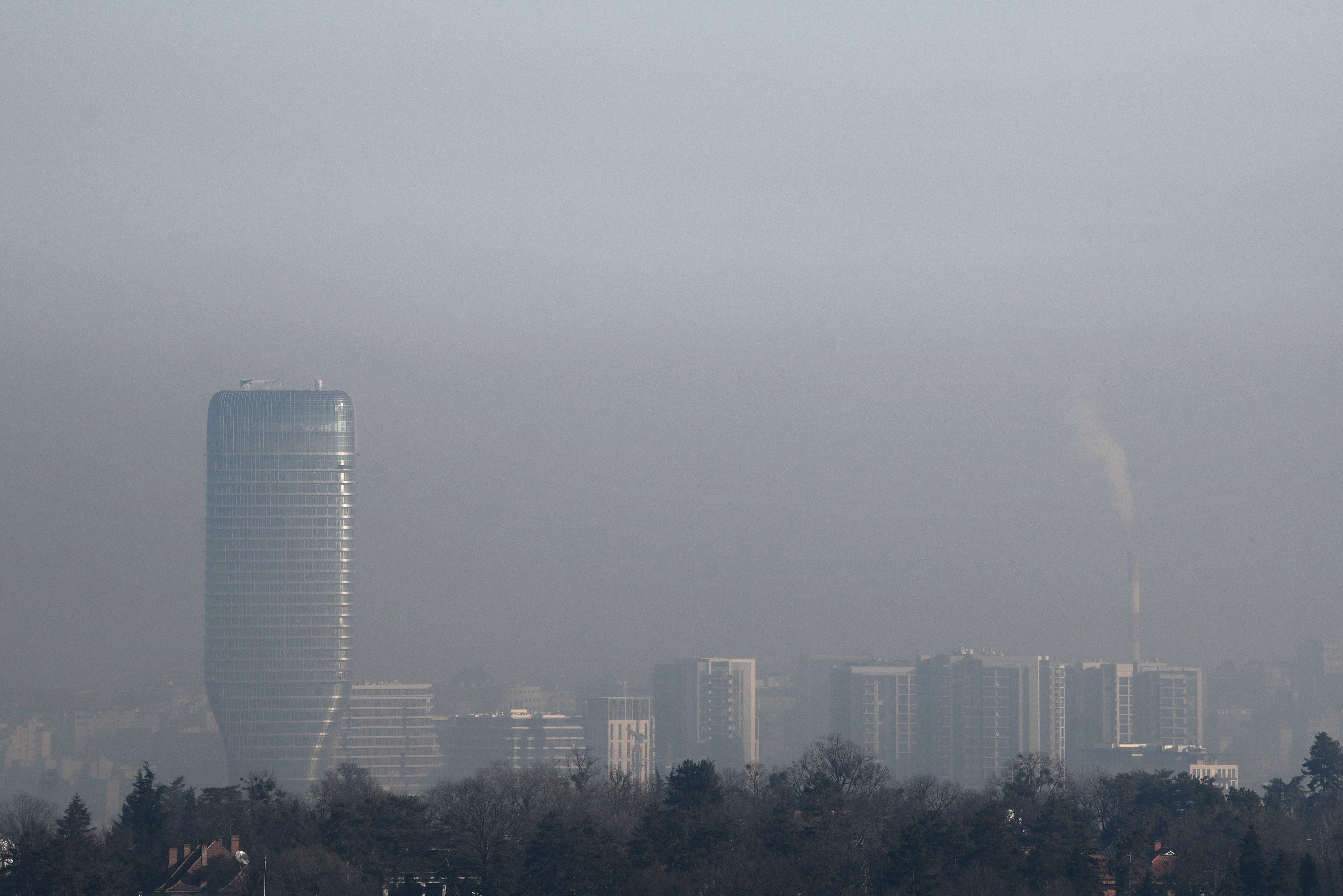 Beograd 01. februar 2024. Zagadjenje vazduha u Beogradu, smog, ekologija životna sredina Foto:Filip Krainčanić/Nova.rs