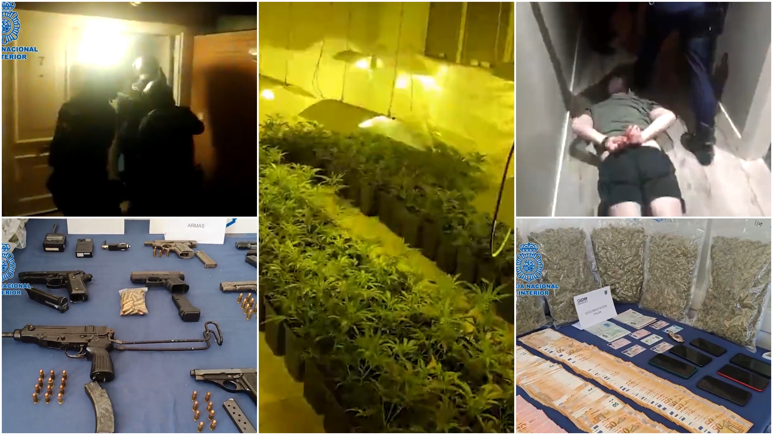 Hapšenje, droga, Kavačani, Španija, španska policija, kombo Foto: Printscreen/Twitter/Policía Nacional