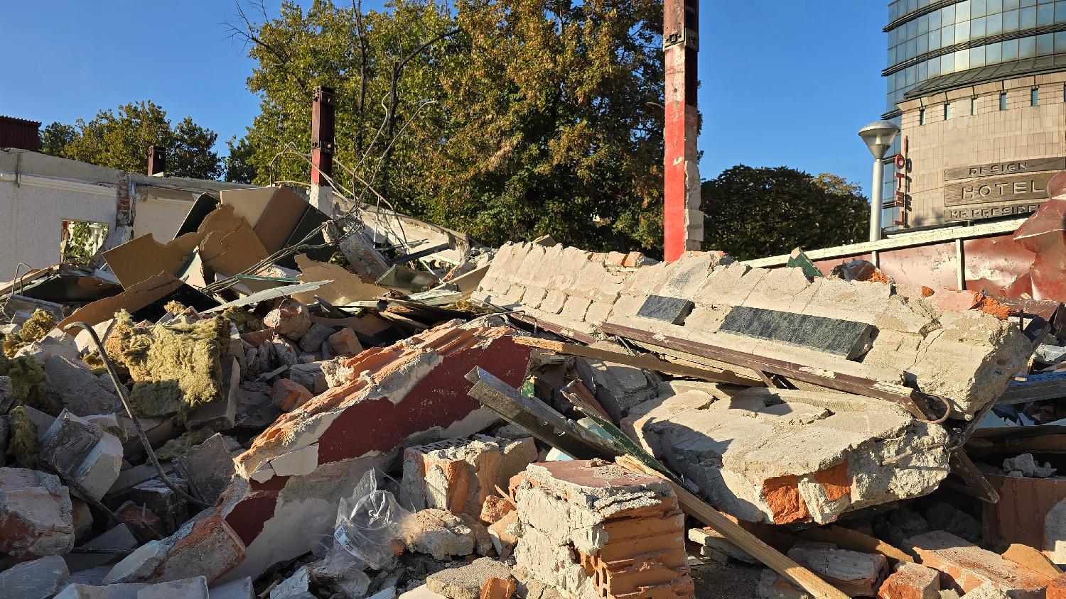 Rušenje Beogradske autobuske stanice, Foto: Fonet