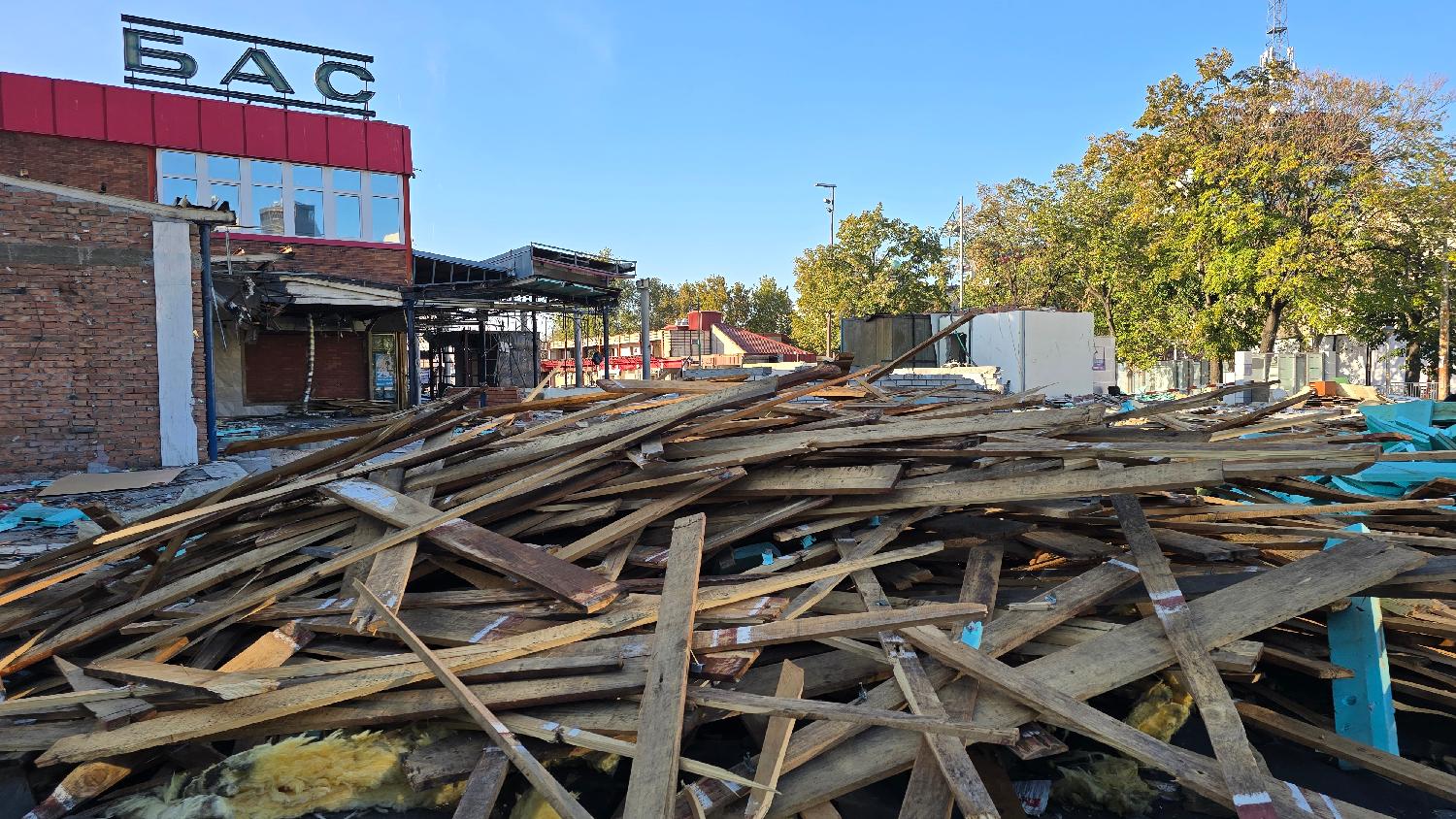 Rušenje Beogradske autobuske stanice, Foto: Fonet