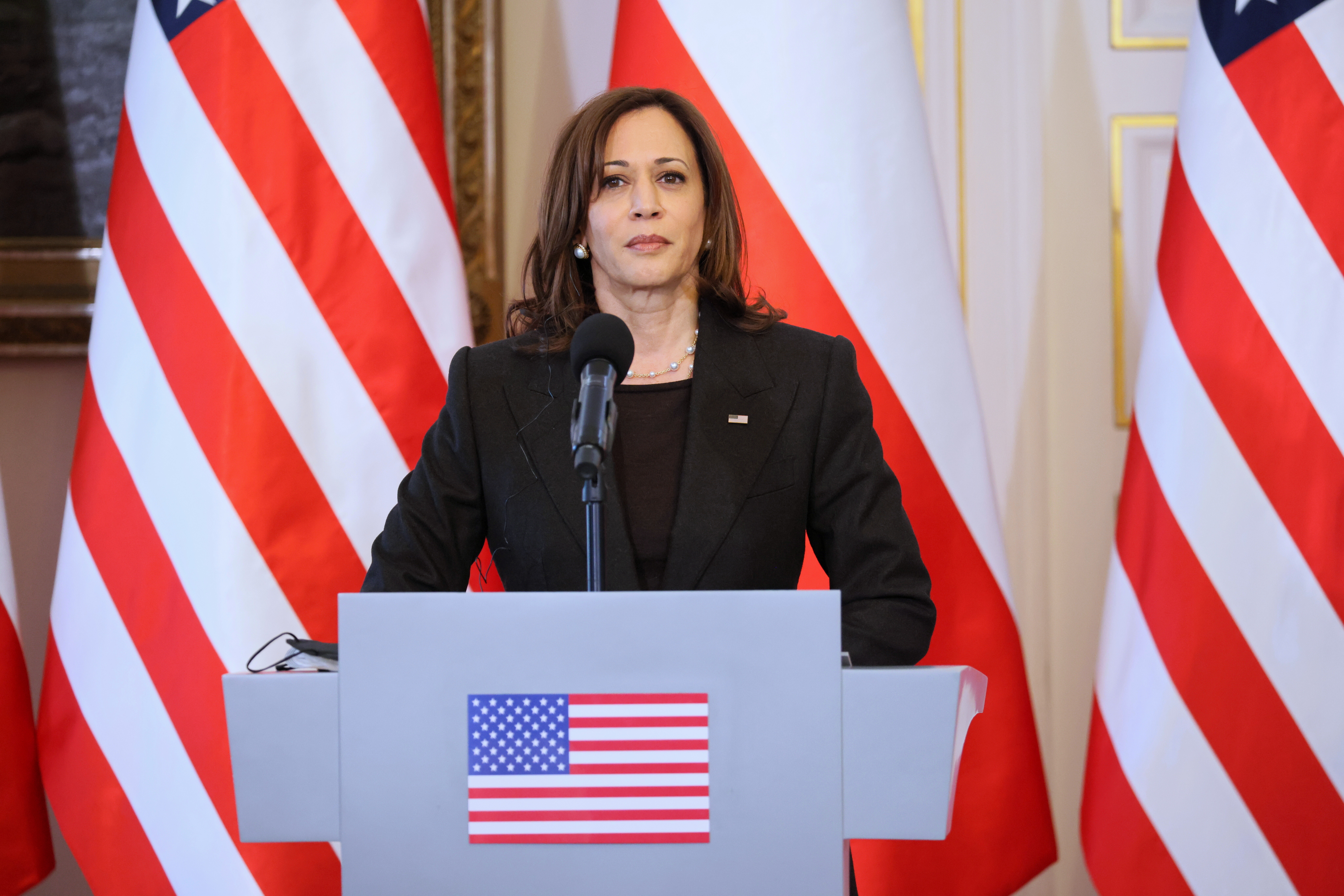 U.S. vice president Kamala Harris visits Poland