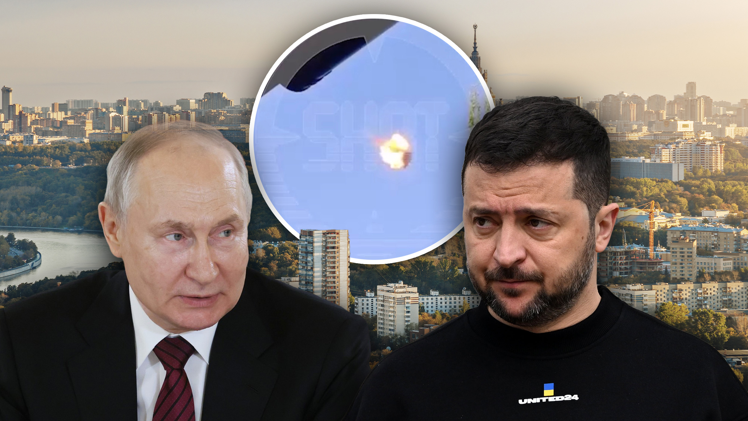 Vladimir Putin, Vladimir Zelenski, Moskva, Dron, Napad