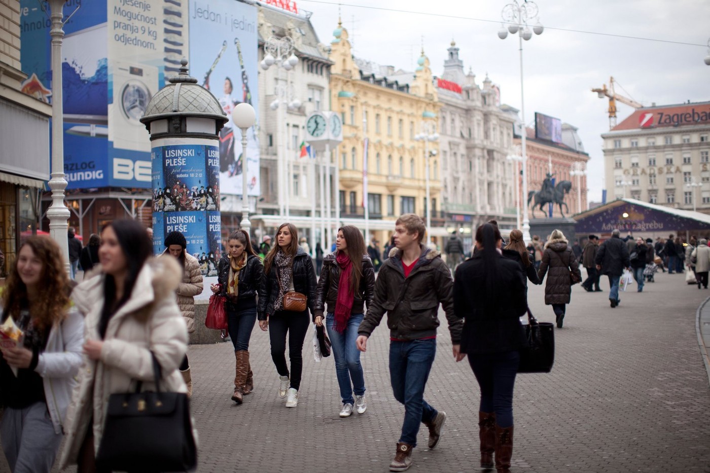 streetscene Zagreb Croatia,Image: 143451084, License: Rights-managed, Restrictions: , Model Release: no, Credit line: Tim E White / Alamy / Alamy / Profimedia