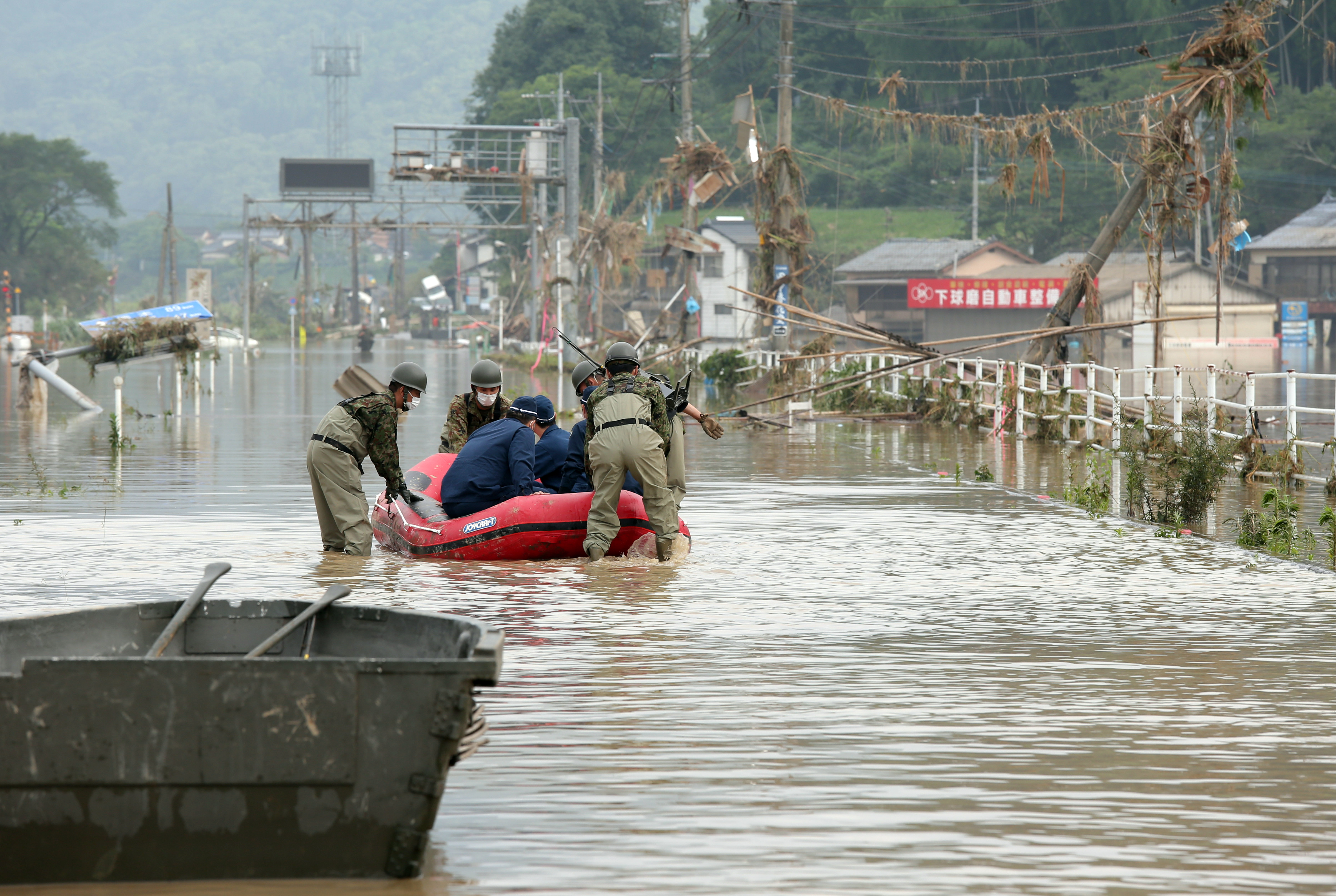 Poplave Japan, Heavy rain, floods in southwestern Japan