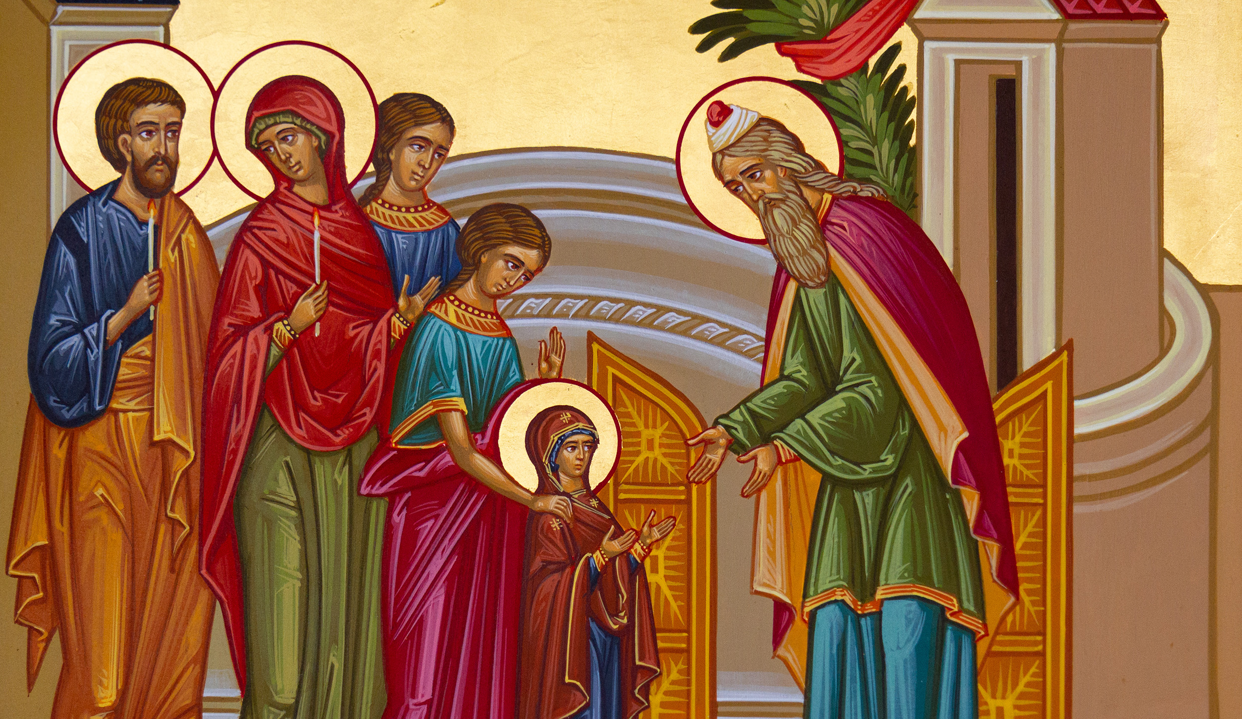 praznik Vavedenje Vranov,,Slovakia.,2019/8/22.,Icon,Of,The,Entrance,(presentation),Of,The