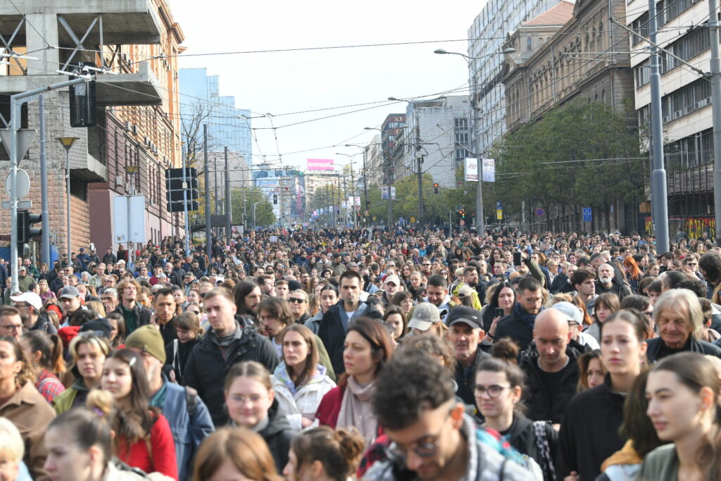 Beograd 03.11.2024. Protest ispred zgrade Ministarstva građevine Foto: Amir Hamzagić/Nova.rs