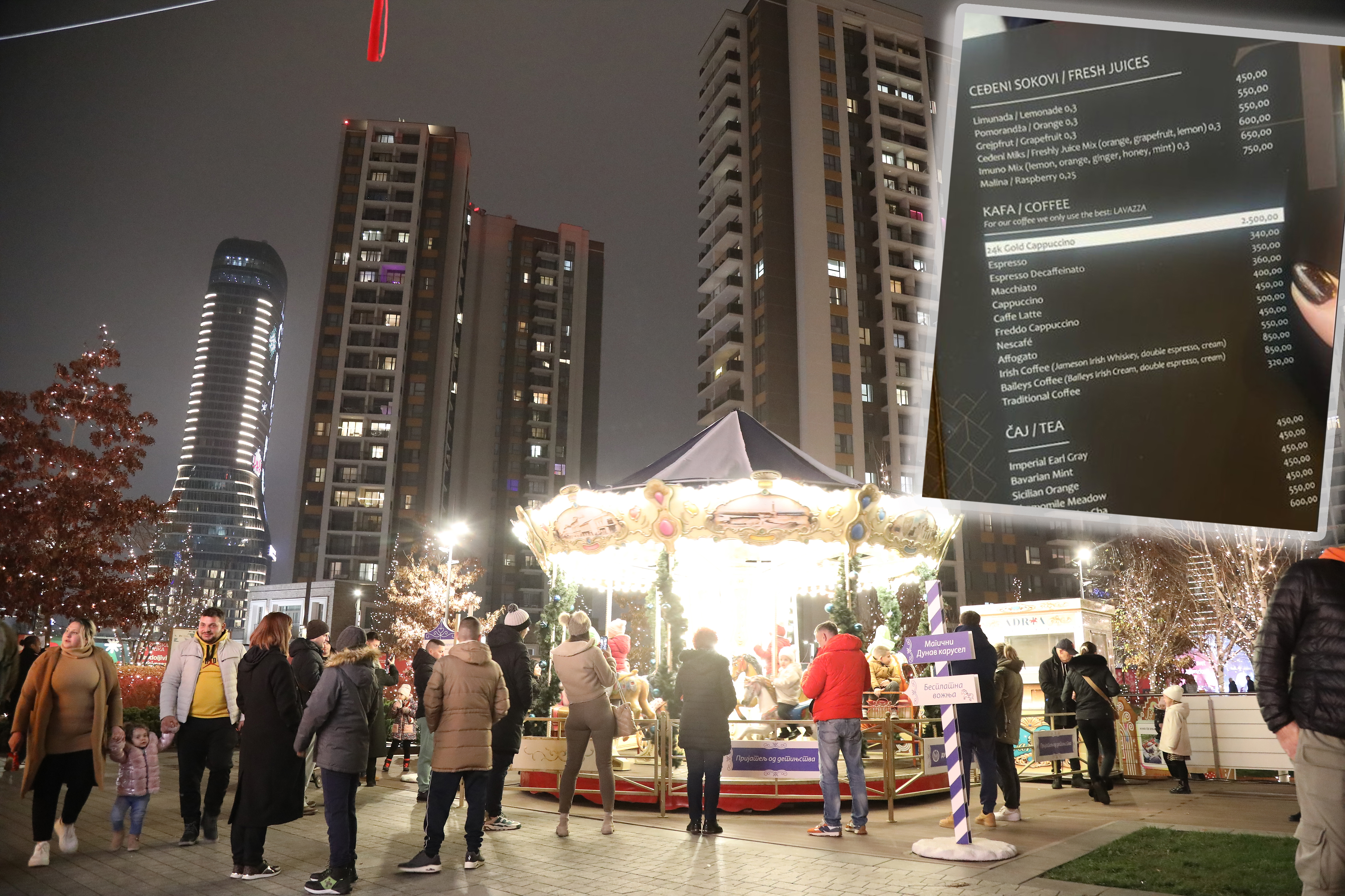 The Winter Fairytale Festival opened on December 6 and will run until January 5, 2025.Festival Zimska bajka otvoren je 6. decembra i trajace do 5. januara 2025.