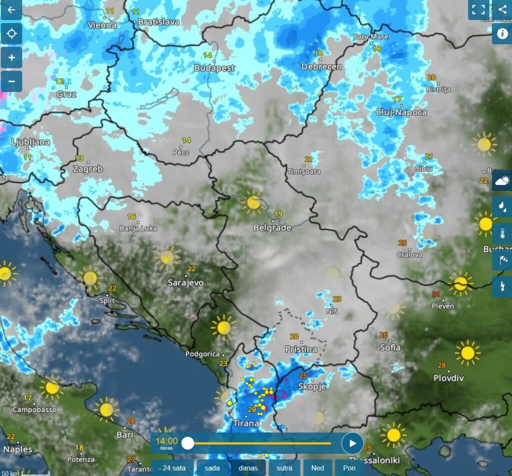 Vremenska prognoza, upozorenja i najave