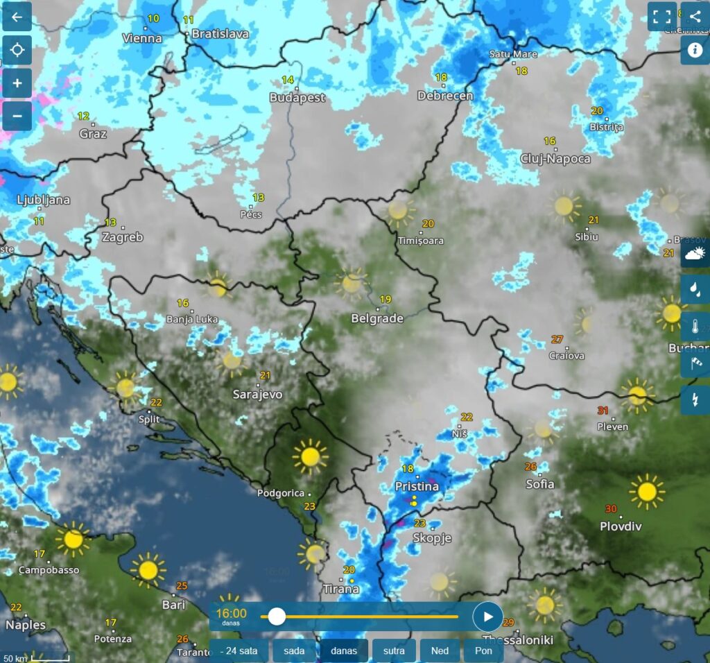 Vremenska prognoza, upozorenja i najave