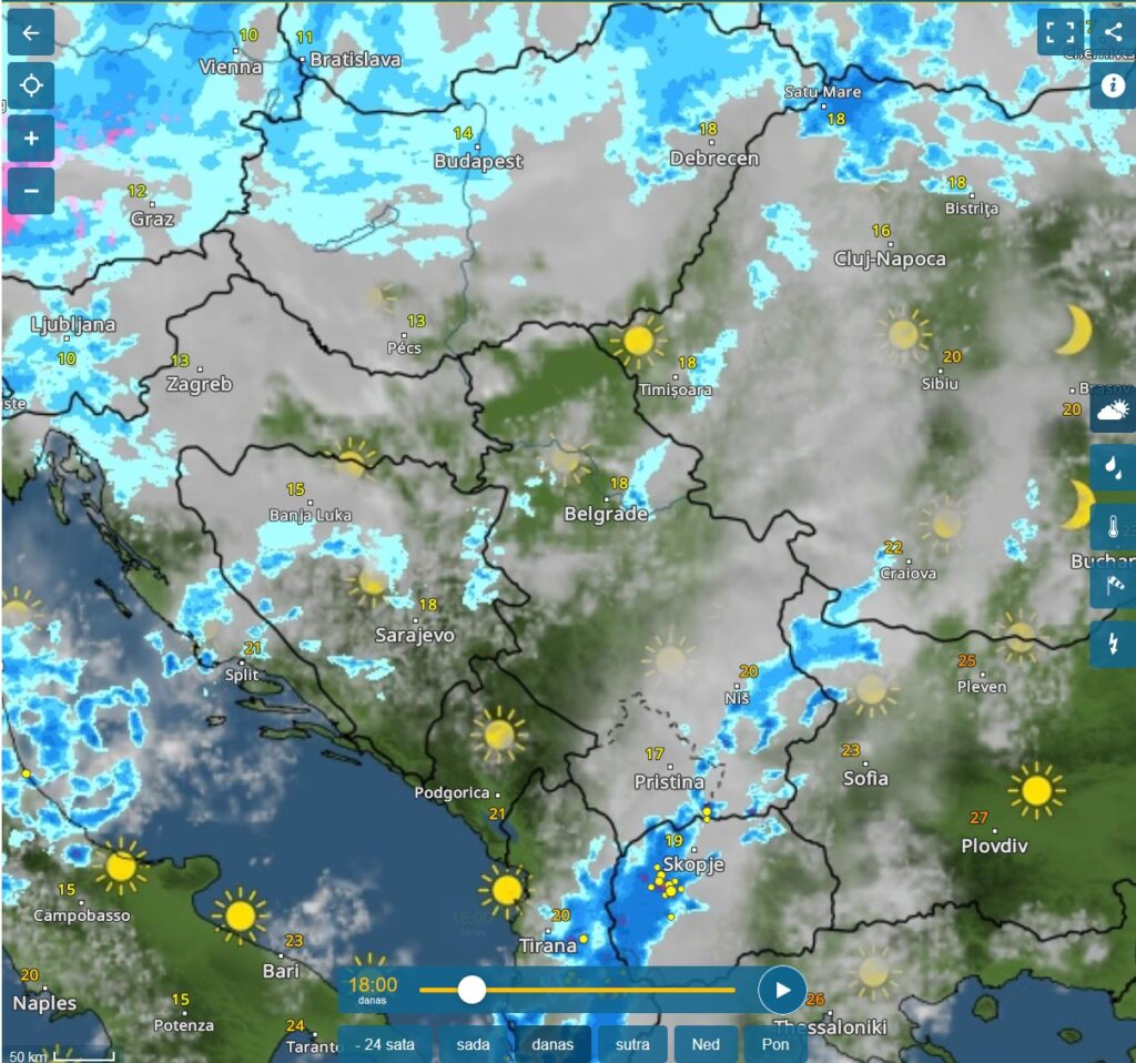 Vremenska prognoza, upozorenja i najave