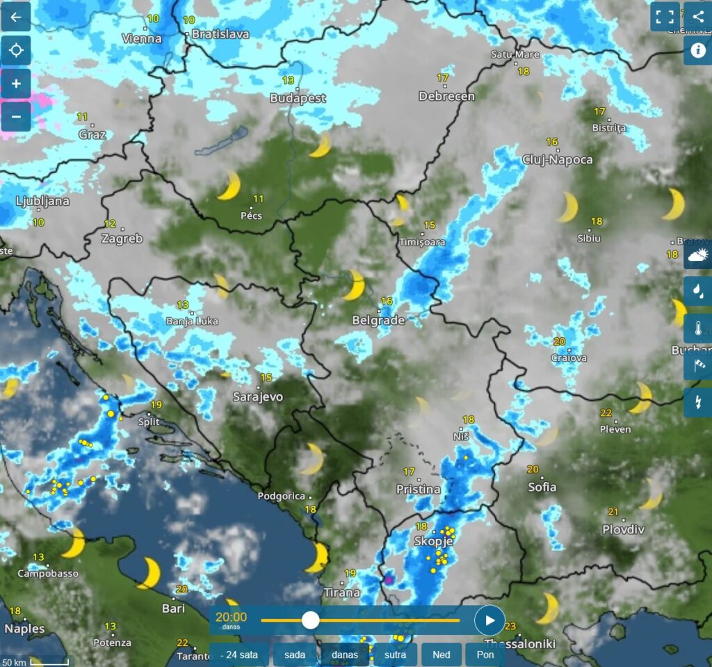 Vremenska prognoza, upozorenja i najave