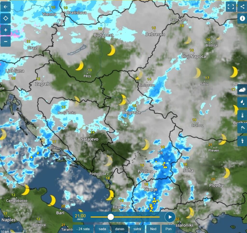 Vremenska prognoza, upozorenja i najave
