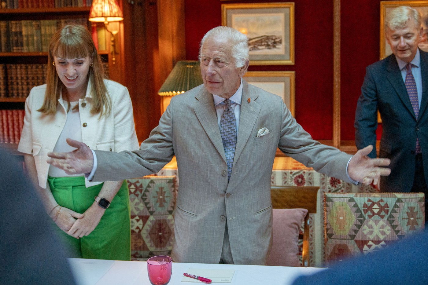 KIng Charles at Dumfries House in Scotland