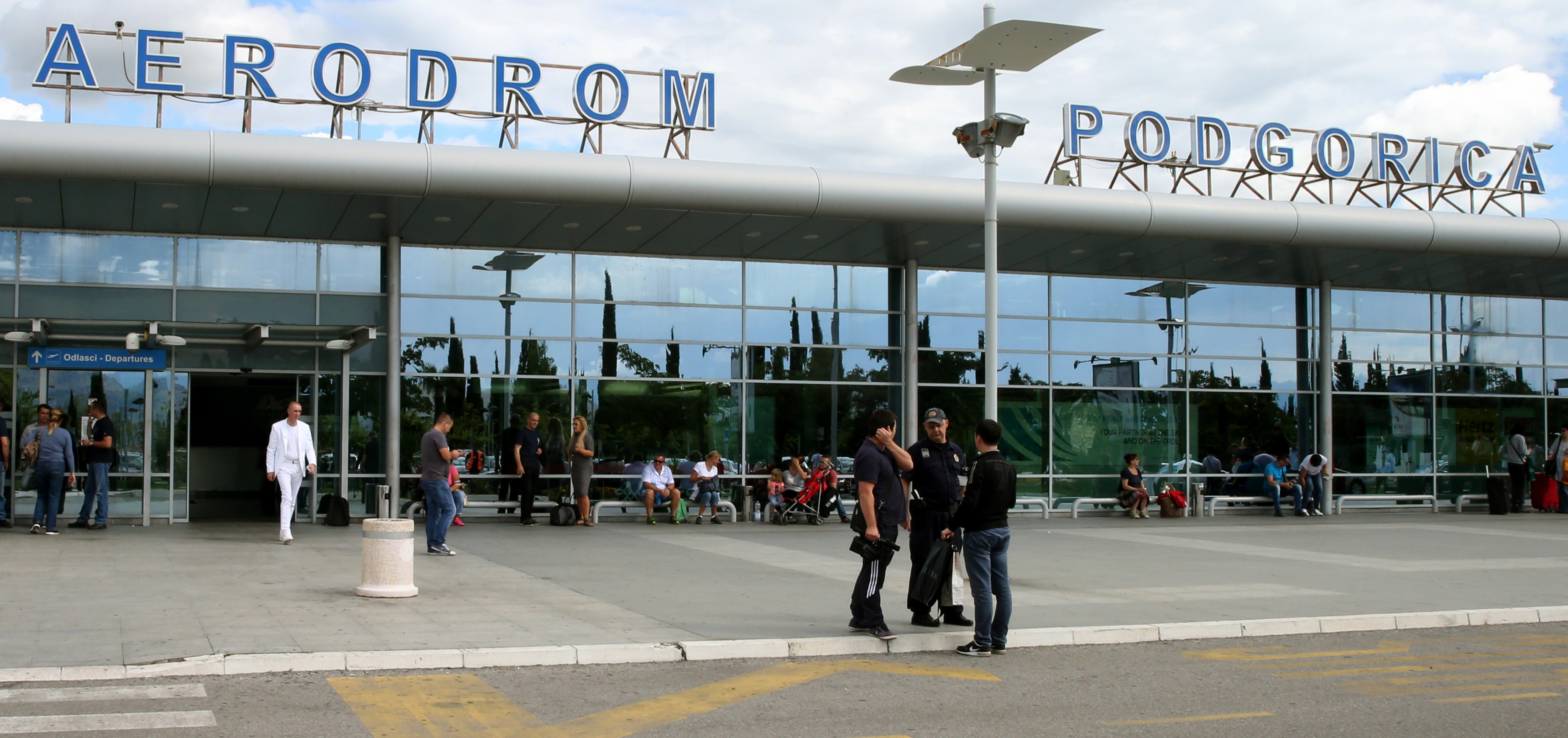 epa05549835 An exterior view of the airport Podgorica in Podgorica, Montenegro, 20 September 2016. Tourism in Montenegro has seen significant growth during the last years according to data of World Tourism and Travel Council.  EPA/KOCA SULEJMANOVIC
