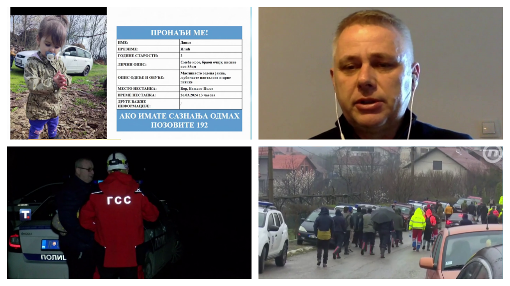 Igor Jurić o potrazi za dvogodišnjom devojčicom