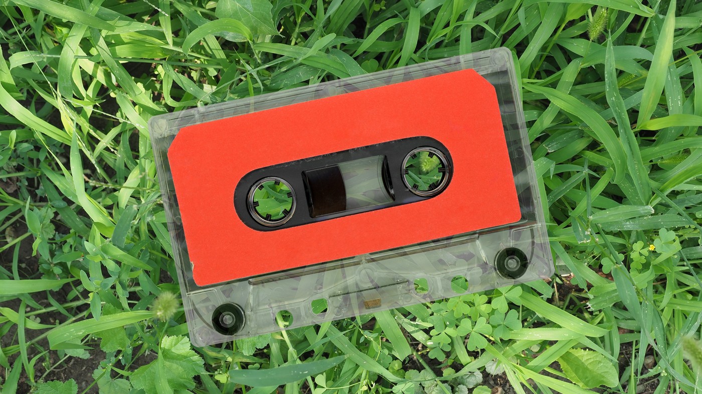 magnetic tape cassette over green grass background,Image: 859133257, License: Royalty-free, Restrictions: , Model Release: no, Credit line: Claudio Divizia / Panthermedia / Profimedia