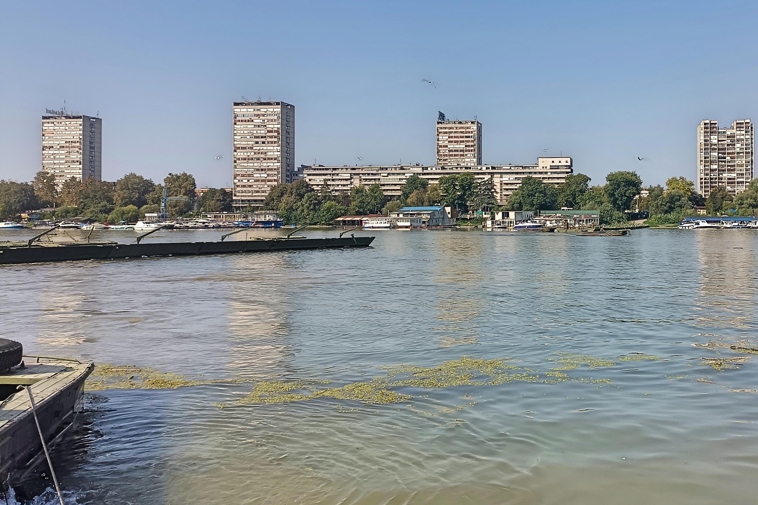 RASKLAPANJE PONTONSKOG MOSTA most lido ponton