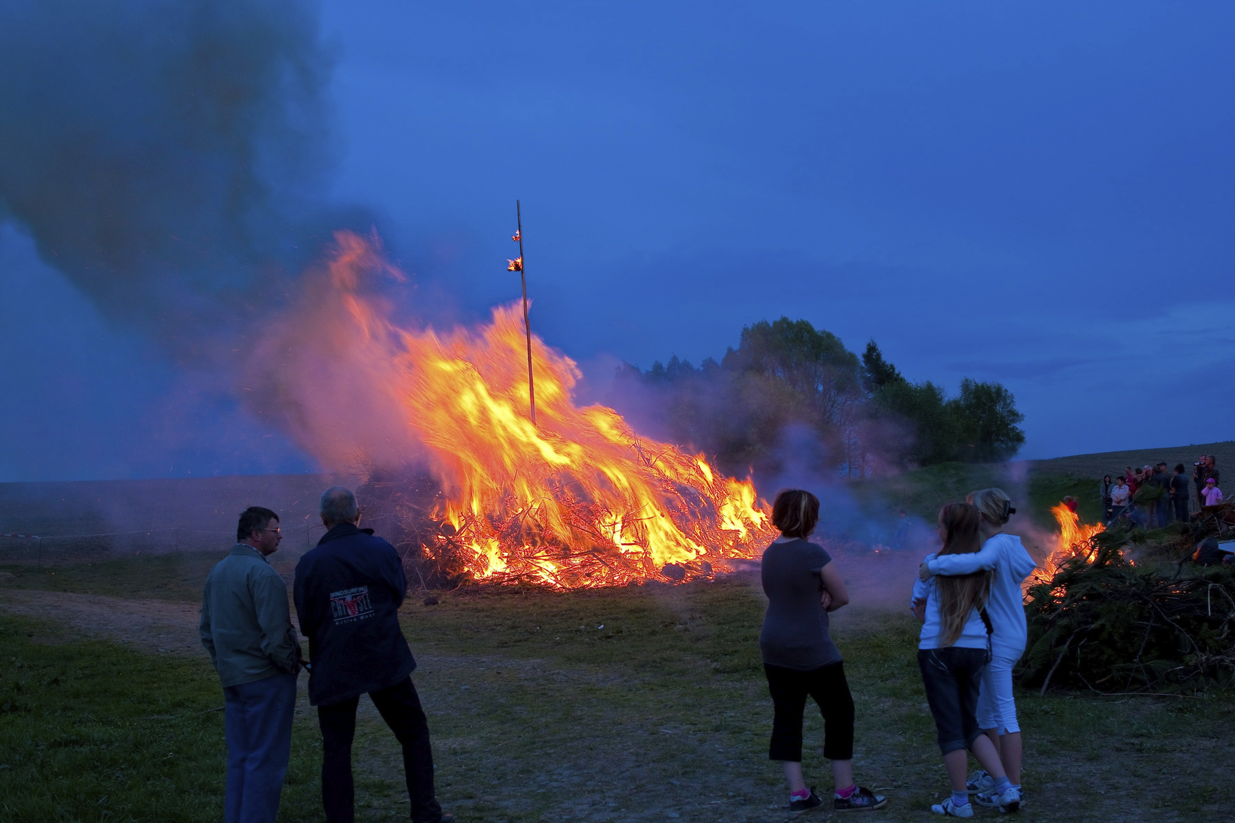 Witches' bonfire in Steina,Image: 829352518, License: Rights-managed, Restrictions: , Model Release: no, Credit line: Sylvio Dittrich / imageBROKER / Profimedia