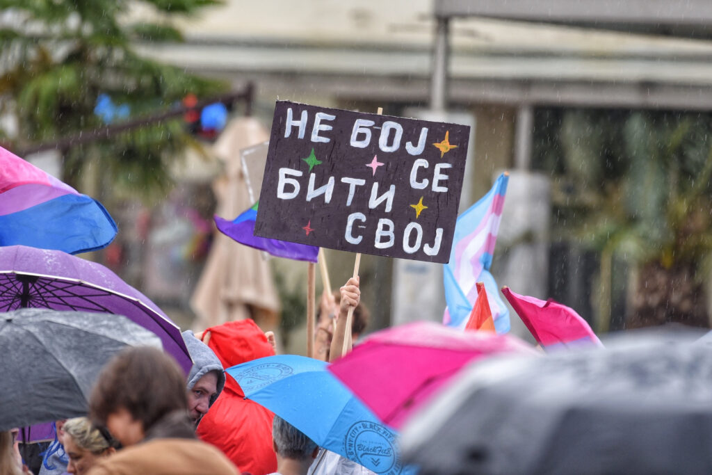 21, October, 2023, Podogorica - A gay parade was held in Podgorica. . Photo: R. R./ATAImages.
21, oktobar, 2023, Podgorica - Odrzana gej parada u Podgorici. . Photo: R. R./ATAImages.
