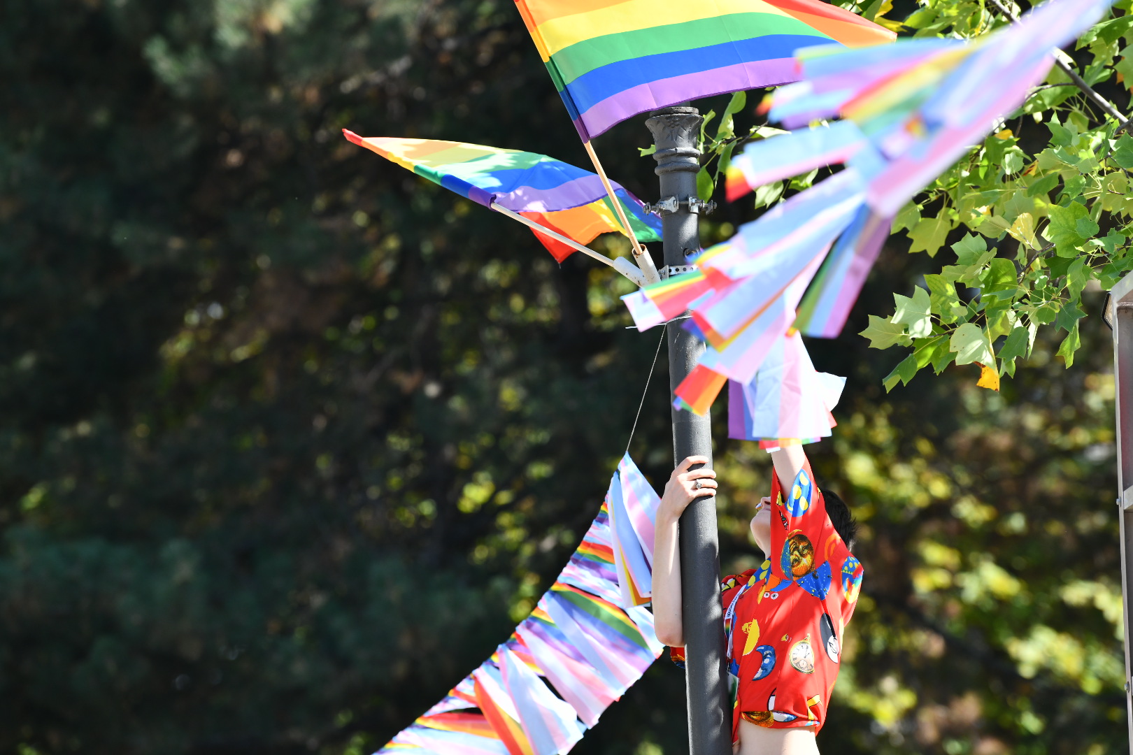 Beograd, 07.09.2024. Ulica kralja Milana, pripreme za Prajd šetnju, Prajd 2024. šetnja, Foto: Vesna Lalić/Nova.rs