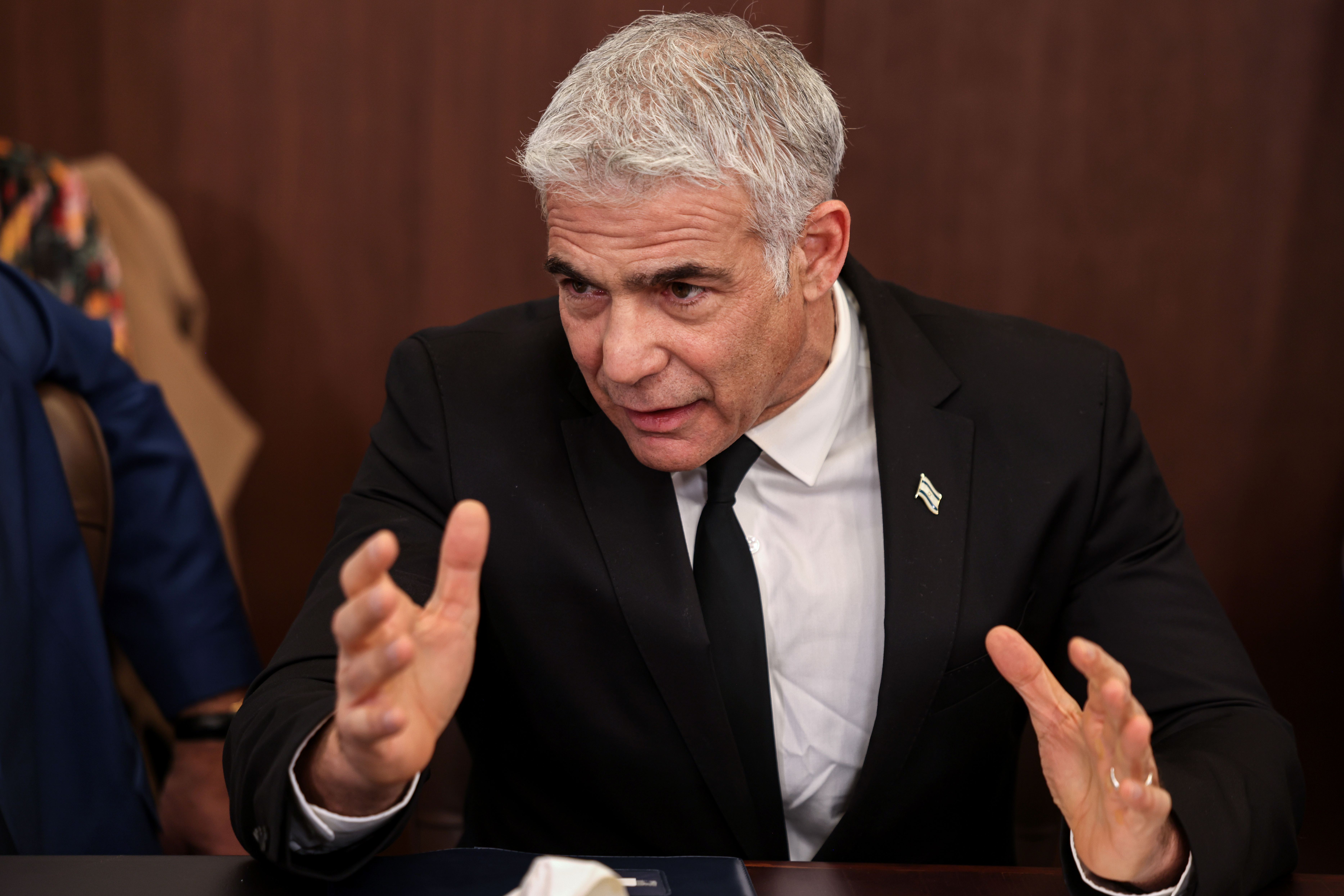 Ministar spoljnih poslova Izraela Jair Lapid Israeli cabinet weekly meeting