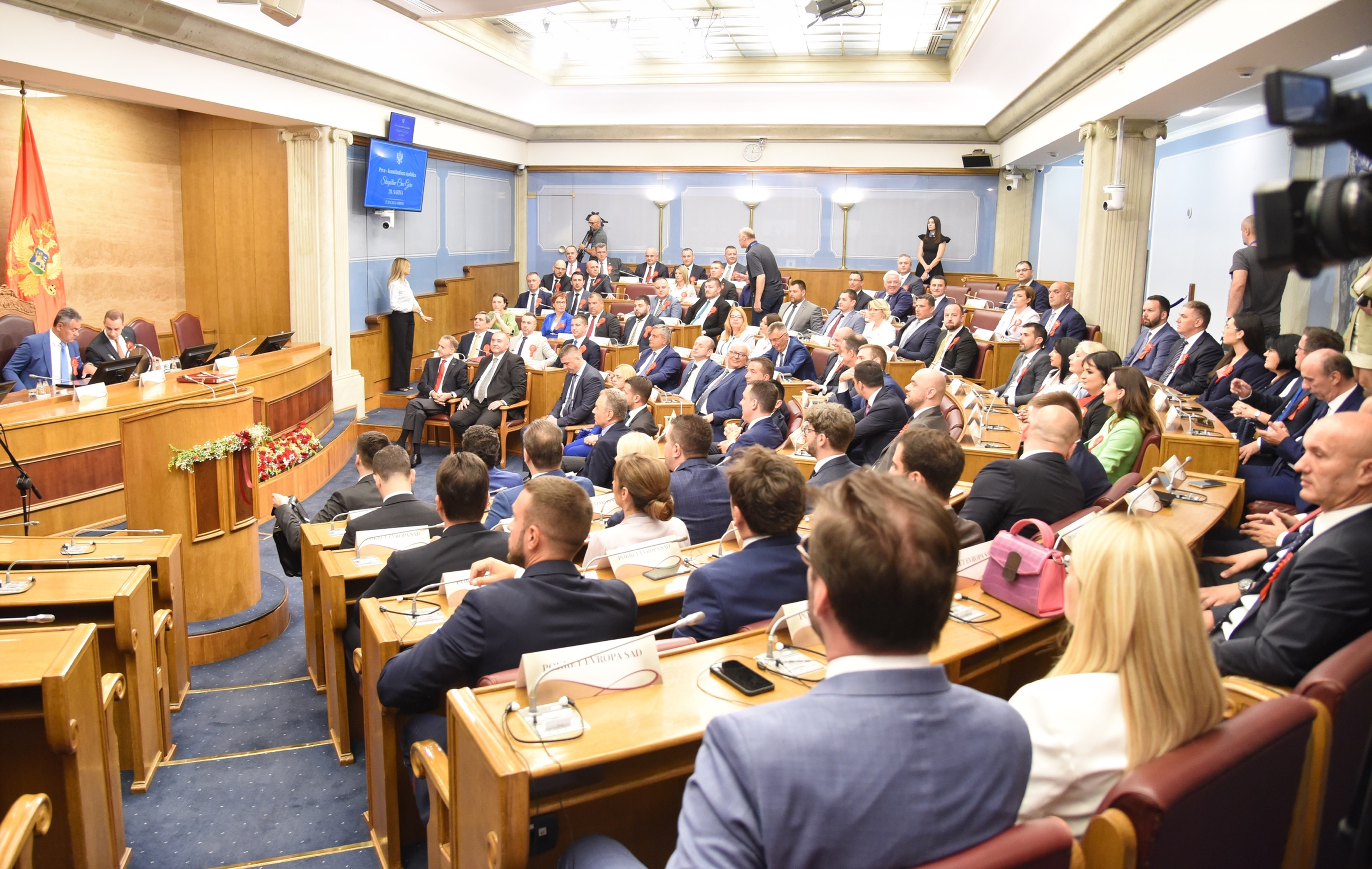 The constitutive session of the 28th convocation of the Assembly of Montenegro was held, where the mandates of MPs were determined, but the Speaker of the Parliament was not elected.